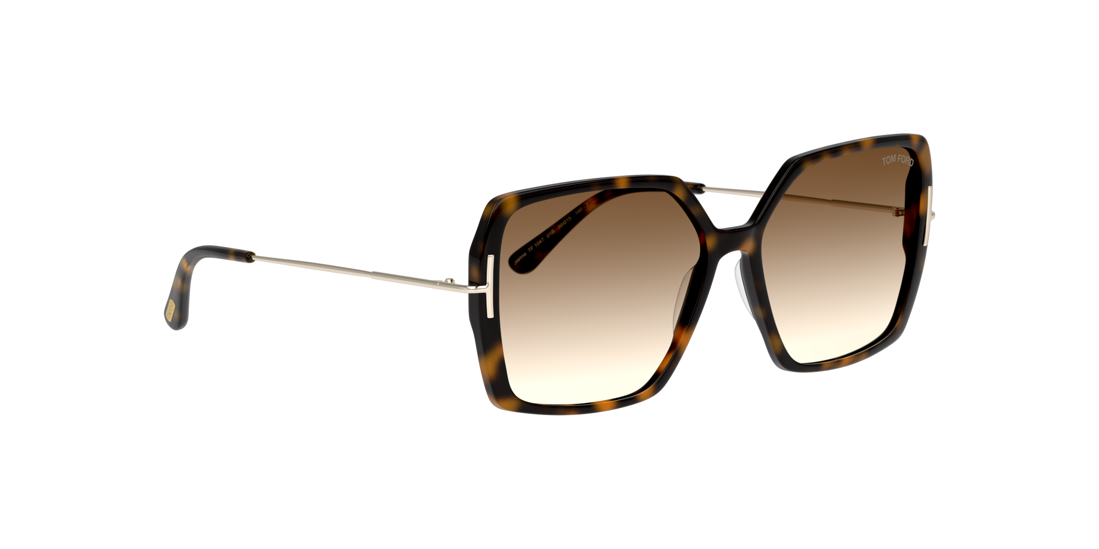 Angle_Right01 Tom Ford FT 1039 (52F) Sunglasses Brown / Havana