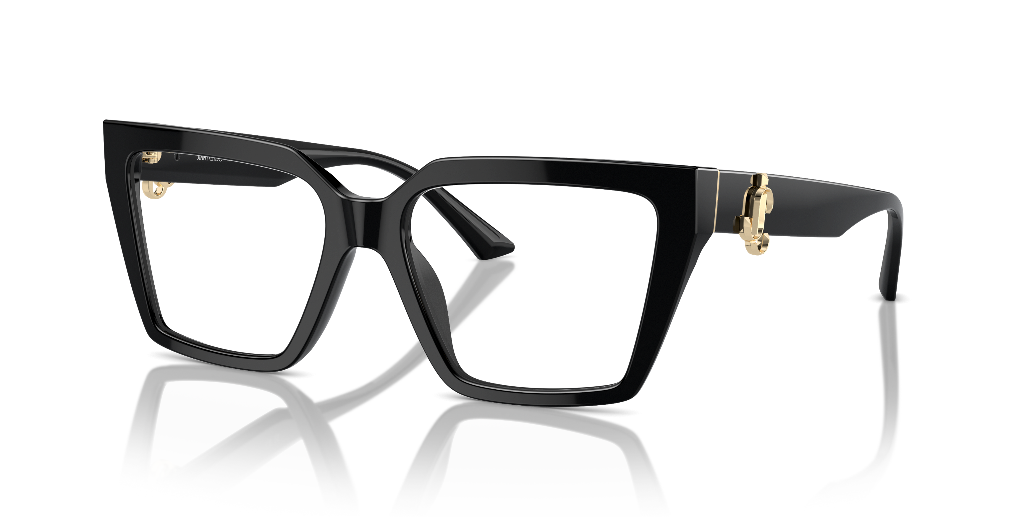 Angle_Left01 Jimmy Choo JC3017U Glasses Transparent / Tortoise Shell
