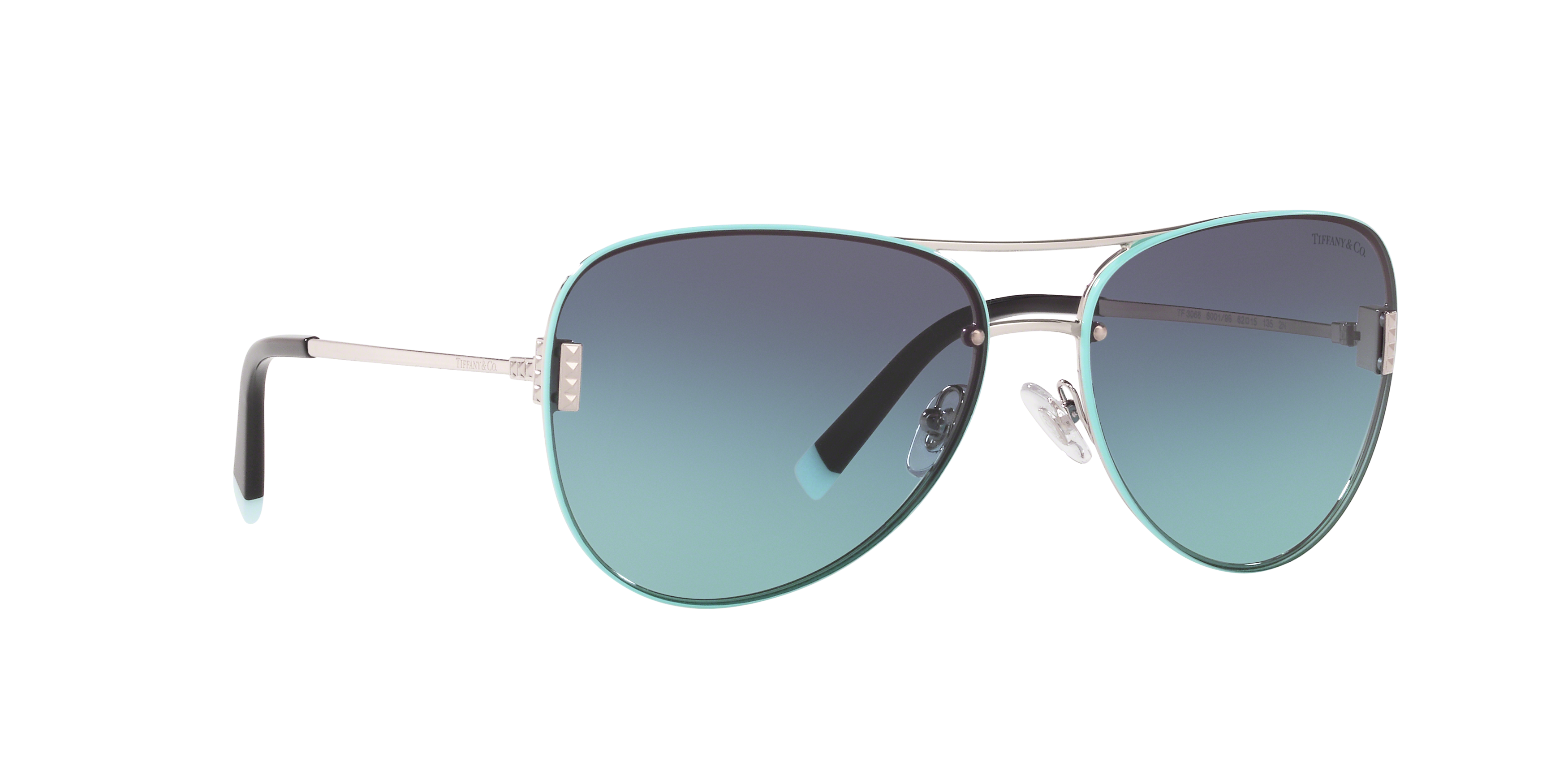 Angle_Right01 Tiffany & Co TF 3066 Sunglasses Blue / Grey