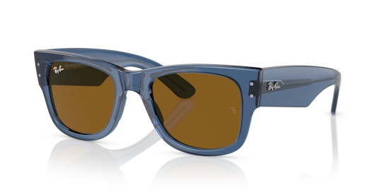 Ray-Ban Mega Wayfarer Bio-Based RB 0840S (668073) Sunglasses Brown / Blue