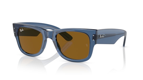 Ray-Ban Mega Wayfarer Bio-Based RB 0840S Sunglasses Brown / Blue