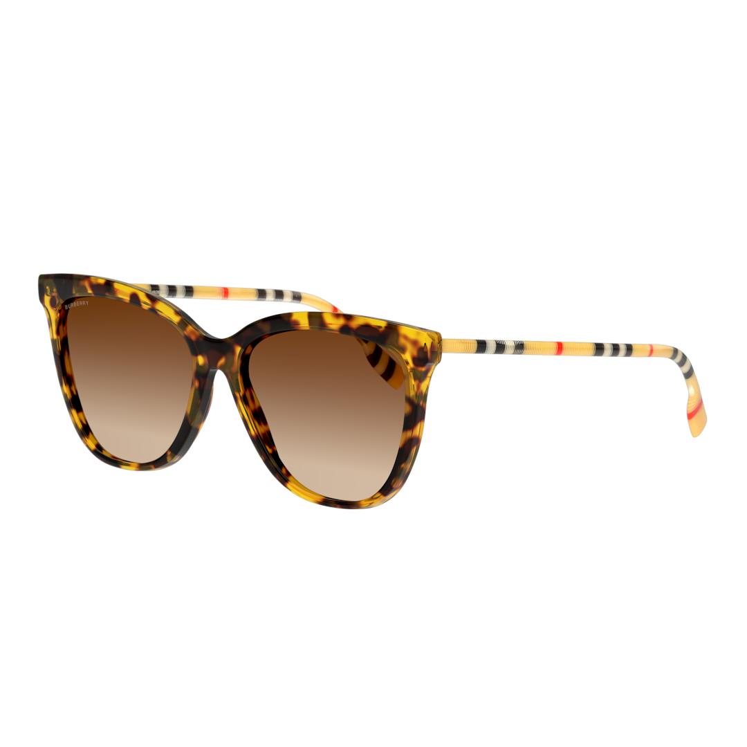 Burberry BE4308 Lunettes de Soleil Femme - Carrée Marron