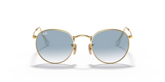 Ray-Ban Round Metal RB 3447N (001/3F) Sunglasses Blue / Gold