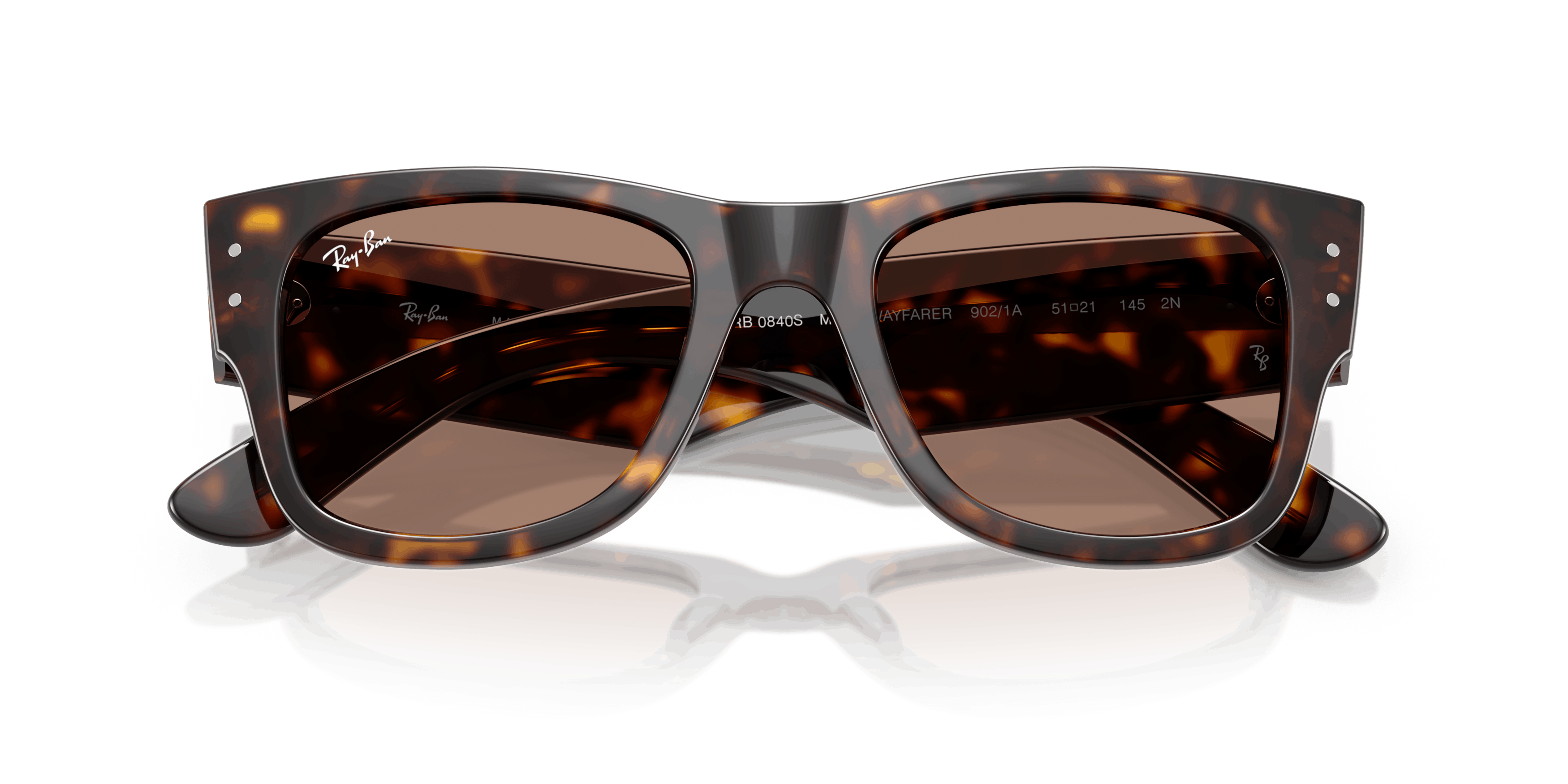 Folded, RAY-BAN Mega Wayfarer Summer Capsule RB0840S 902/1A