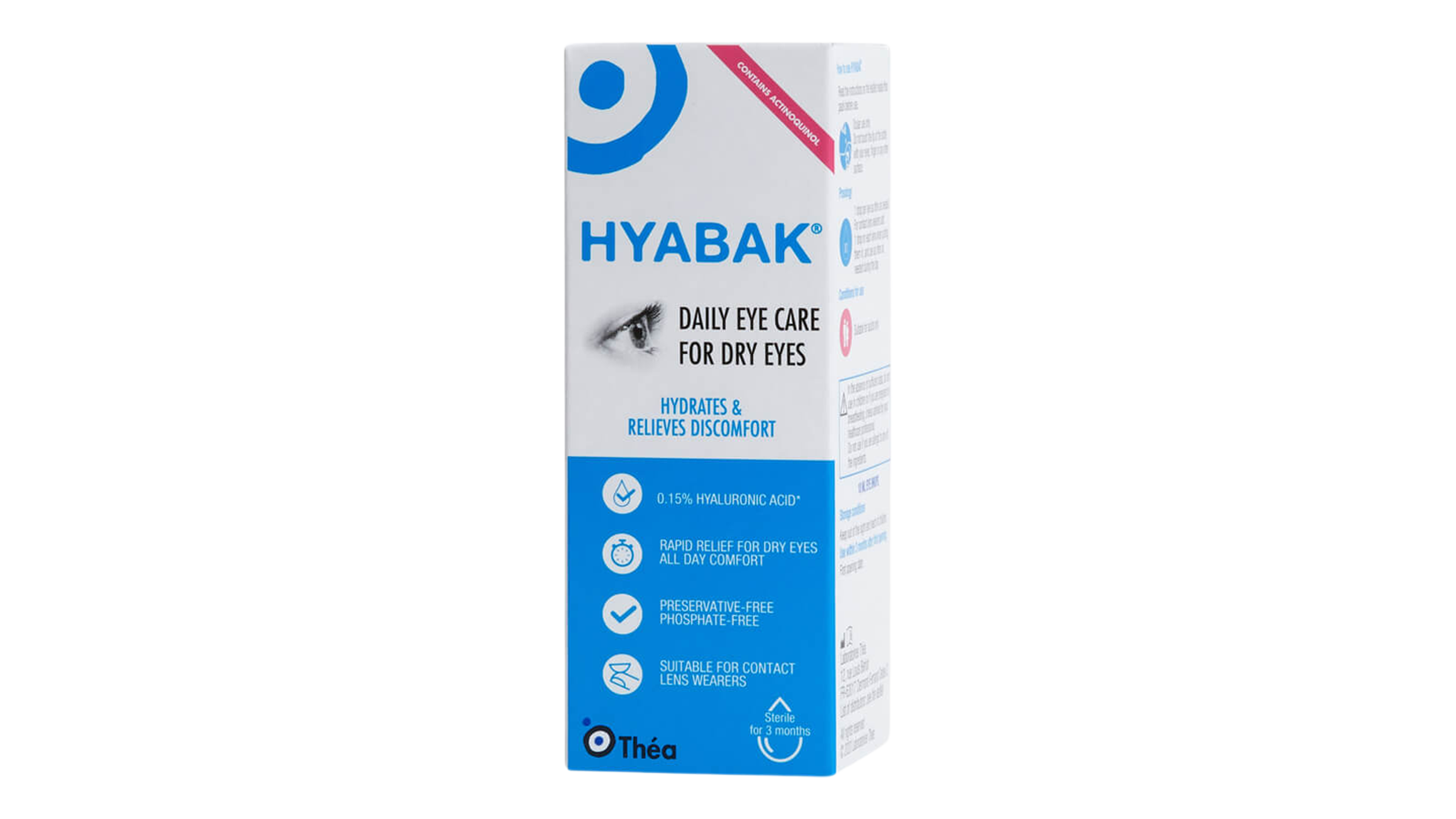 Front Hyabak Hyabak Dry Eye Drops Eye Drops 1 x 10ml