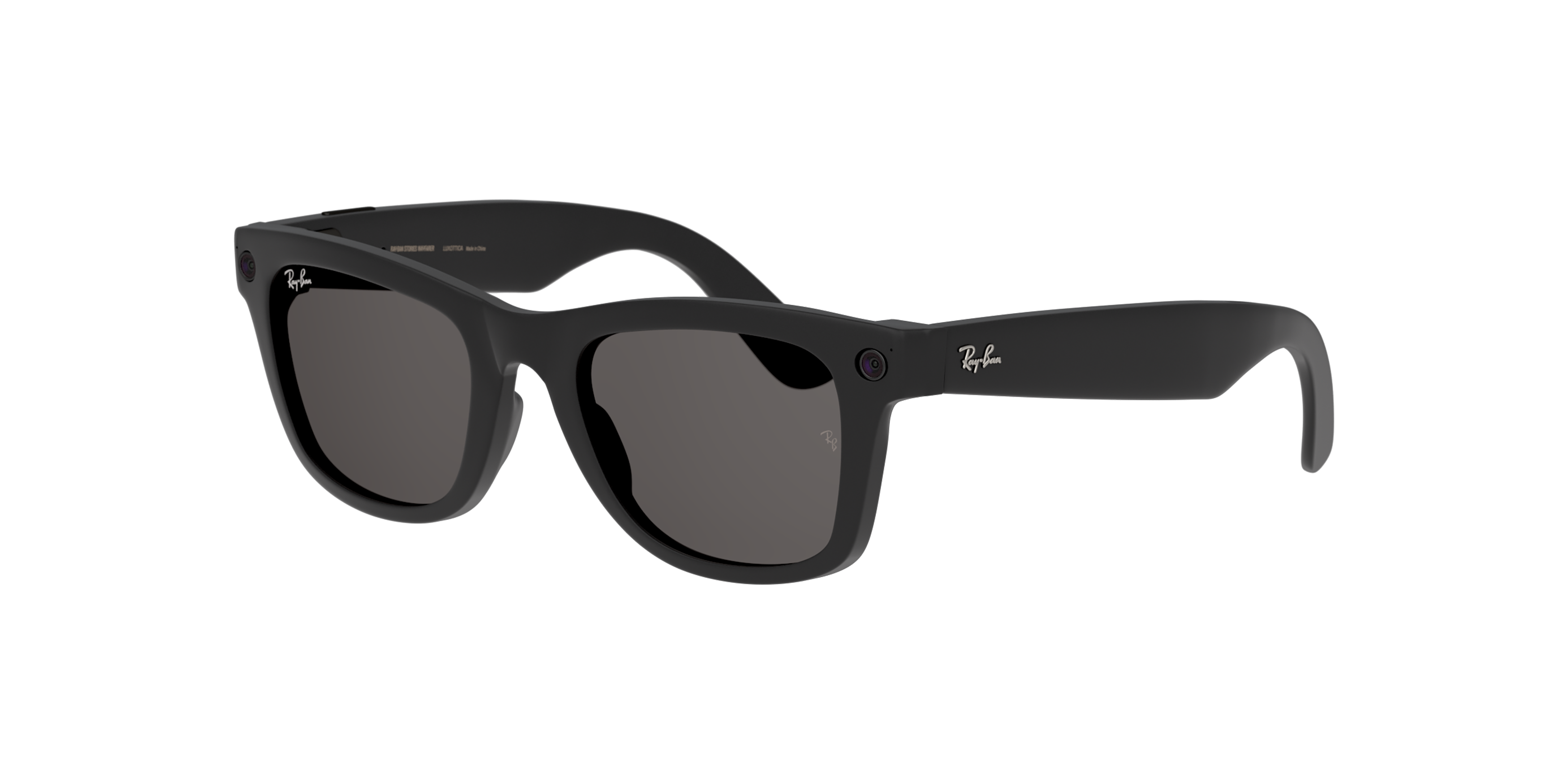 Angle_Left01 Ray Ban Wearables 0RW4004 601S87 Gris / Negro