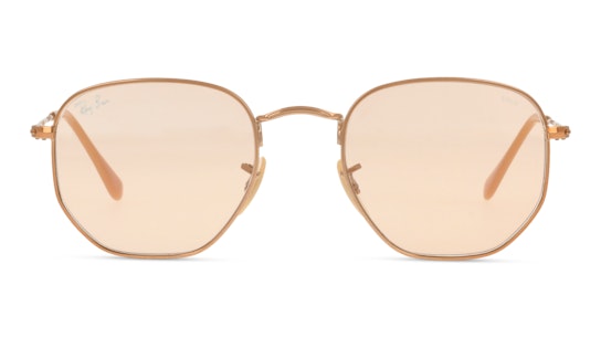 Ray-Ban Hexagonal Washed Evolve RB3548N 9131S0 Bruin / Goud