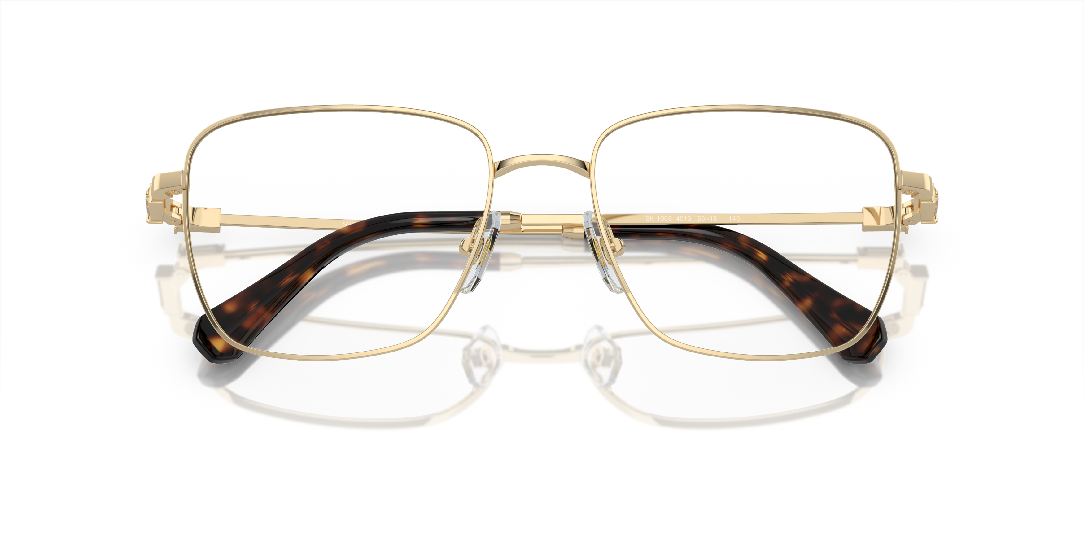 Folded Swarovski SK 1003 Glasses Transparent / Gold