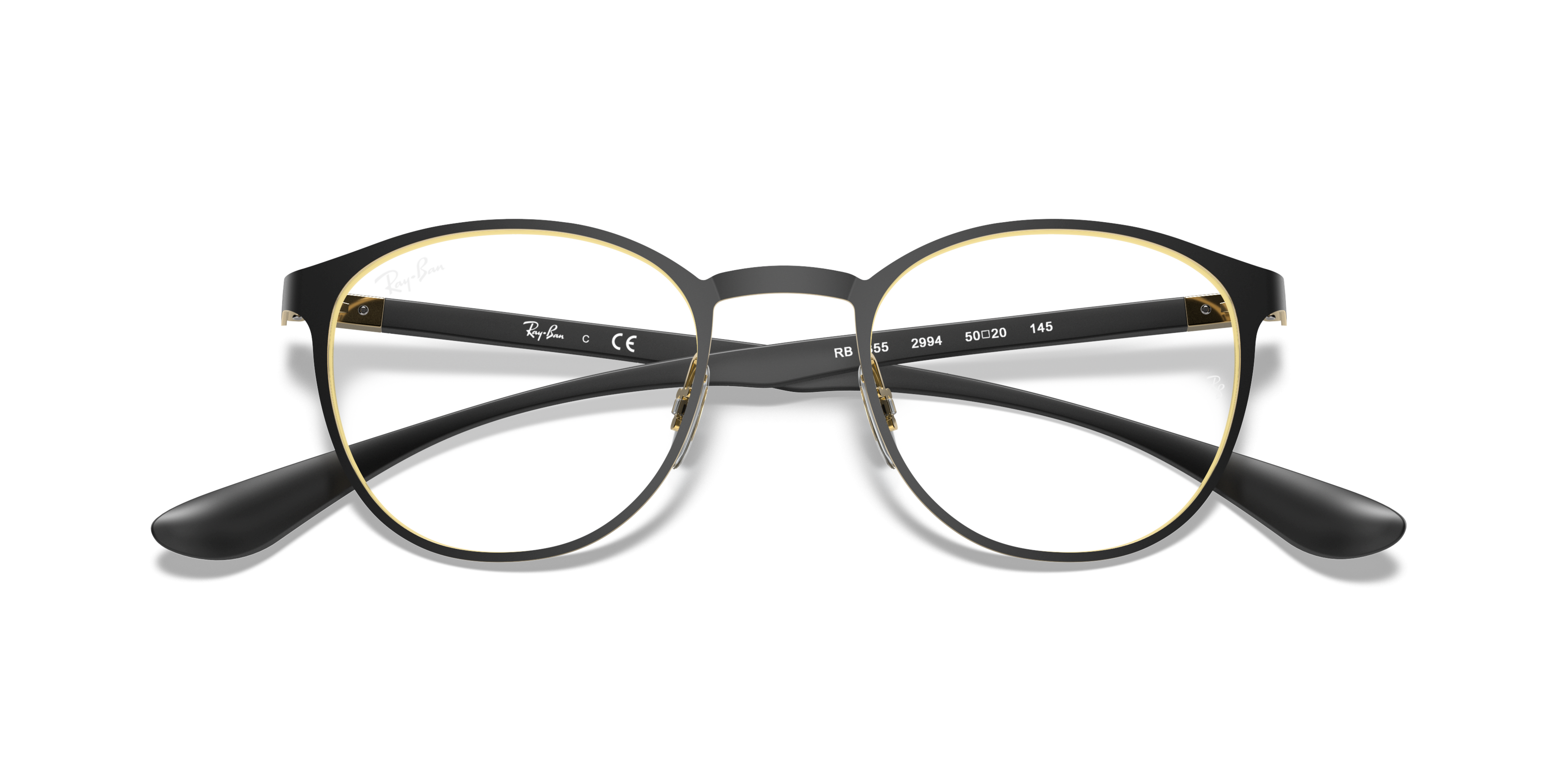 Folded Ray-Ban RX 6355 Glasses Transparent / Black