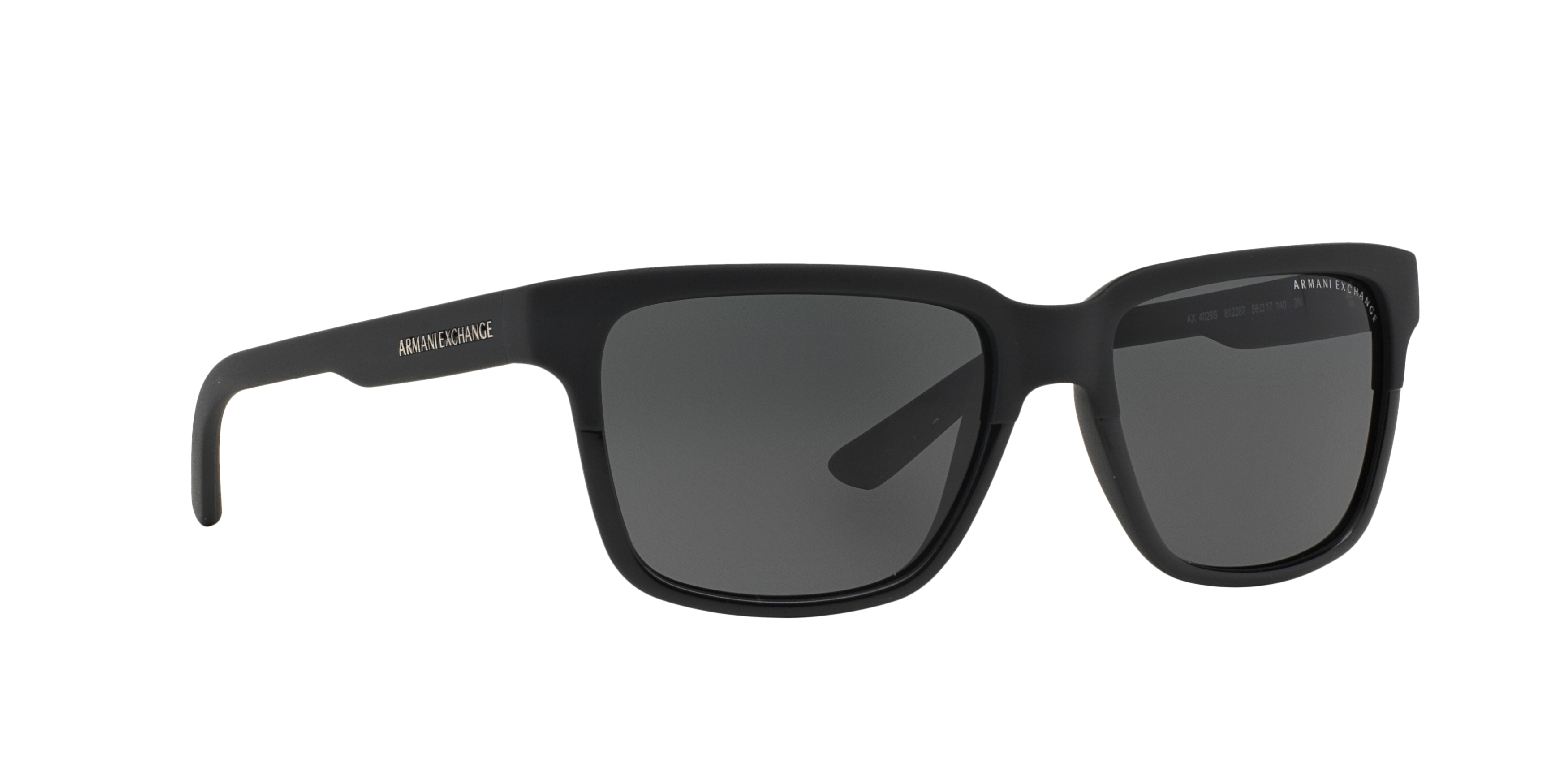 Angle_Right01 Armani Exchange AX 4026S Sunglasses Grey / Black