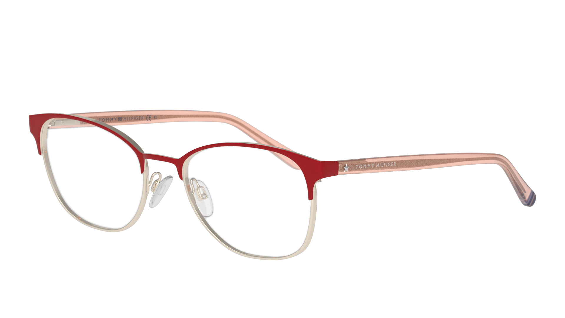 Angle_Left01 Tommy Hilfiger TH 1749 (0Z3) Glasses Transparent / Red