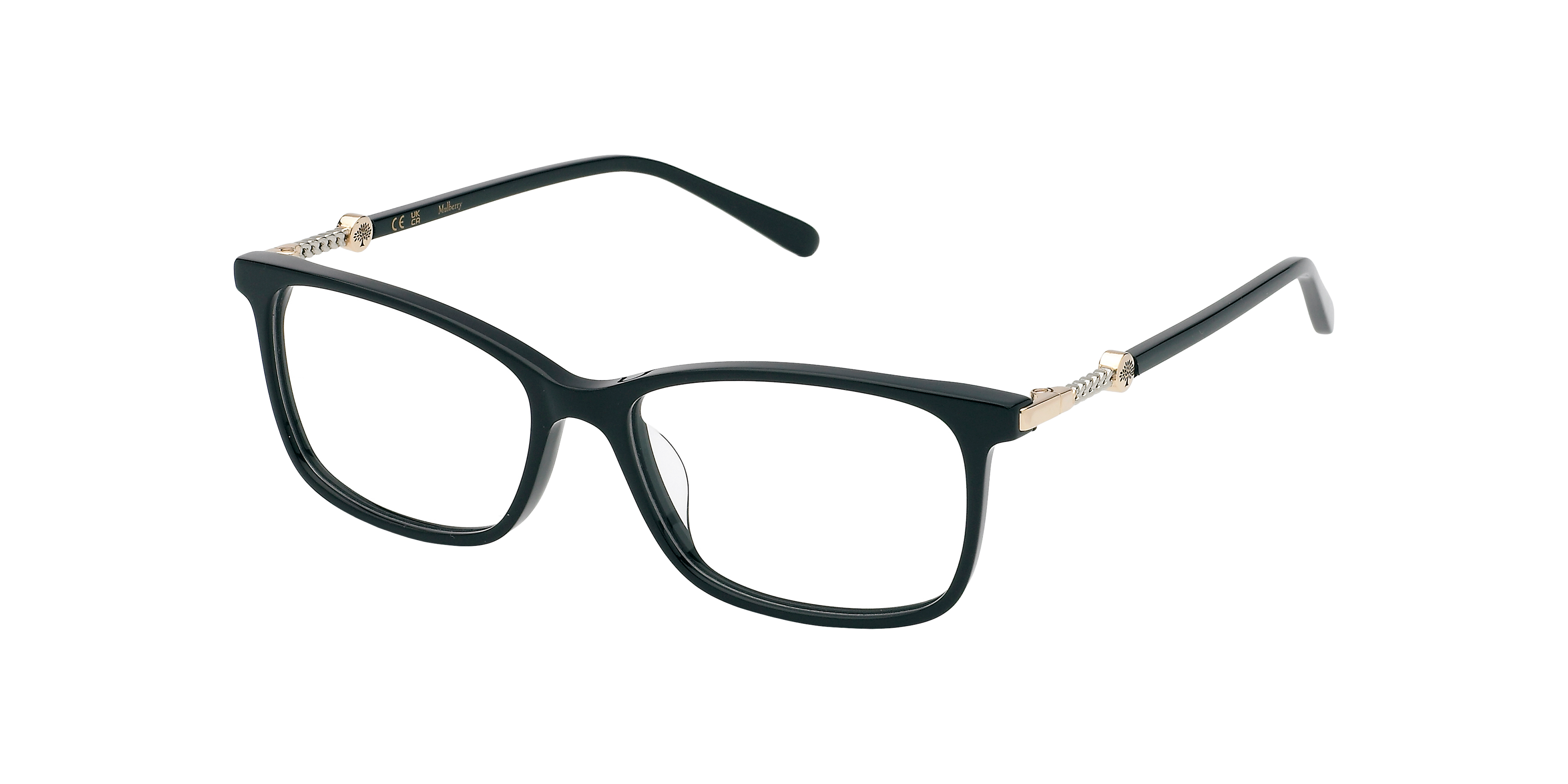Front Mulberry VML 201 (0BLK) Glasses Transparent / Black