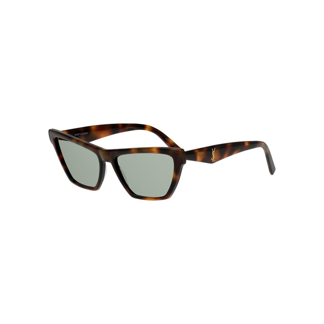 Saint Laurent SL M103 Lunettes de Soleil Femme - Cateye Marron - Possibilité de verres correcteurs -