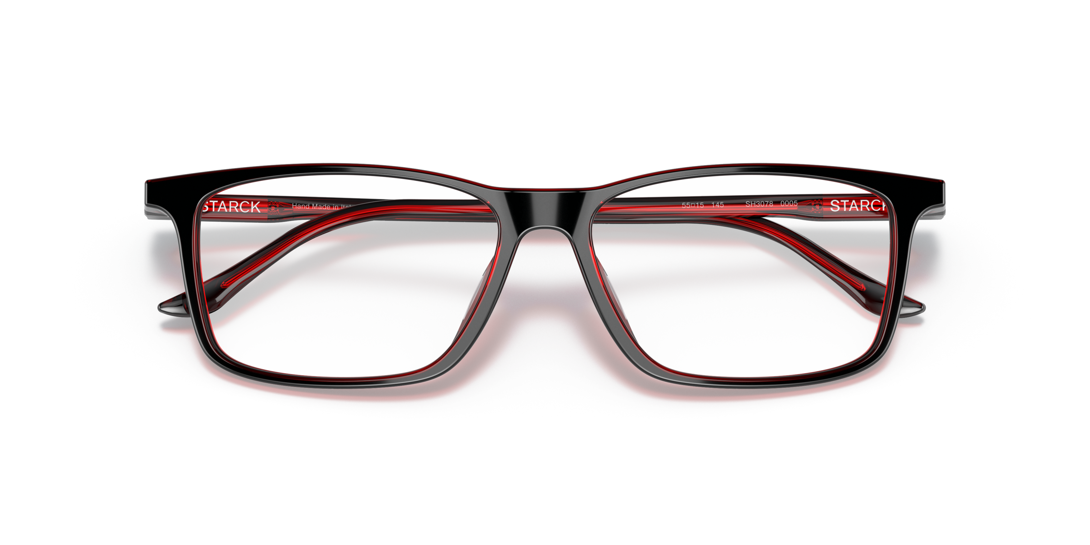 Folded Starck SH 3078 (0005) Glasses Transparent / Red