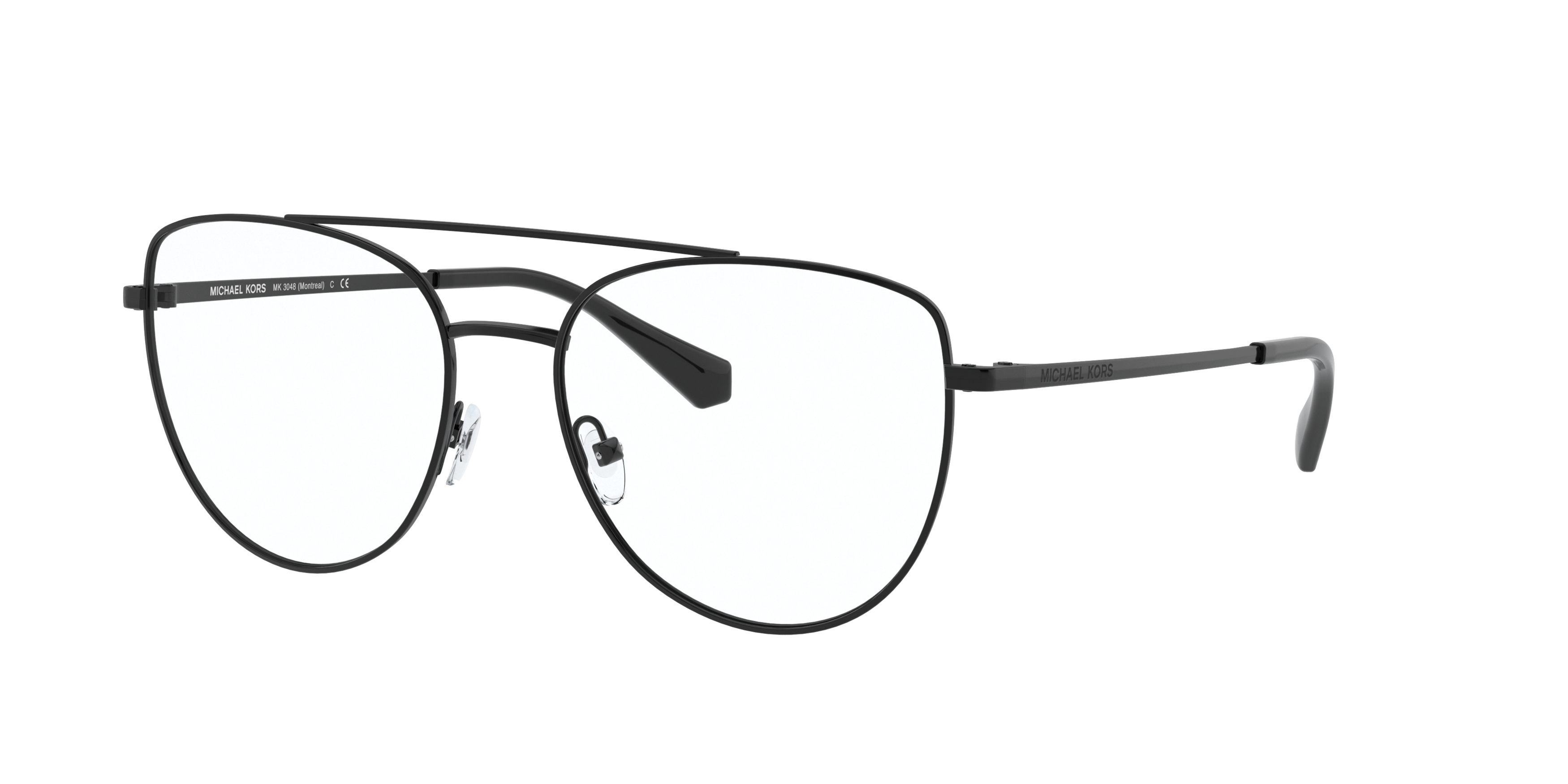 Angle_Left01 Michael Kors MK 3048 Glasses Transparent / Brown
