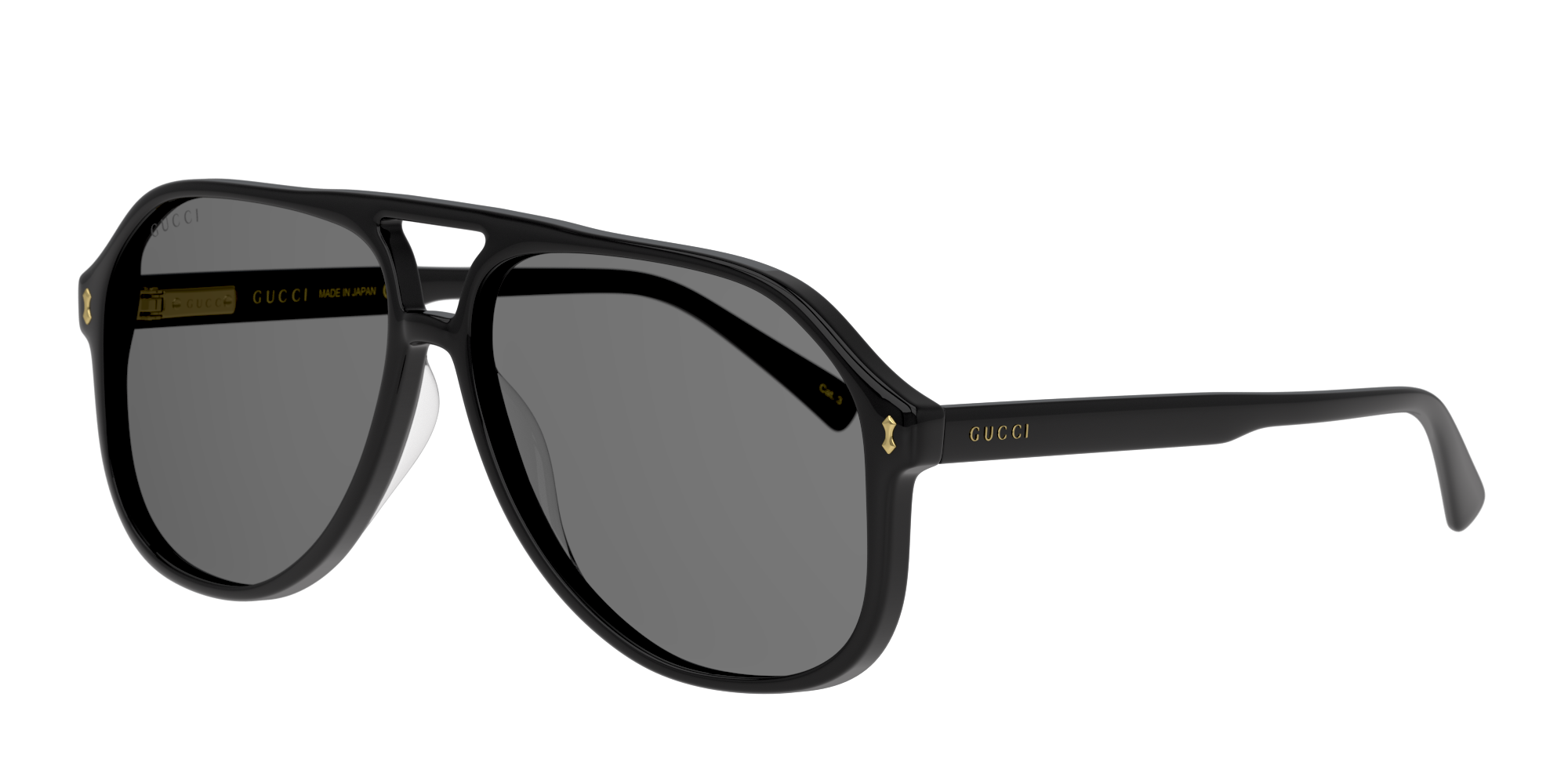 Angle_Left01 Gucci GG 1042S Sunglasses Grey / Black
