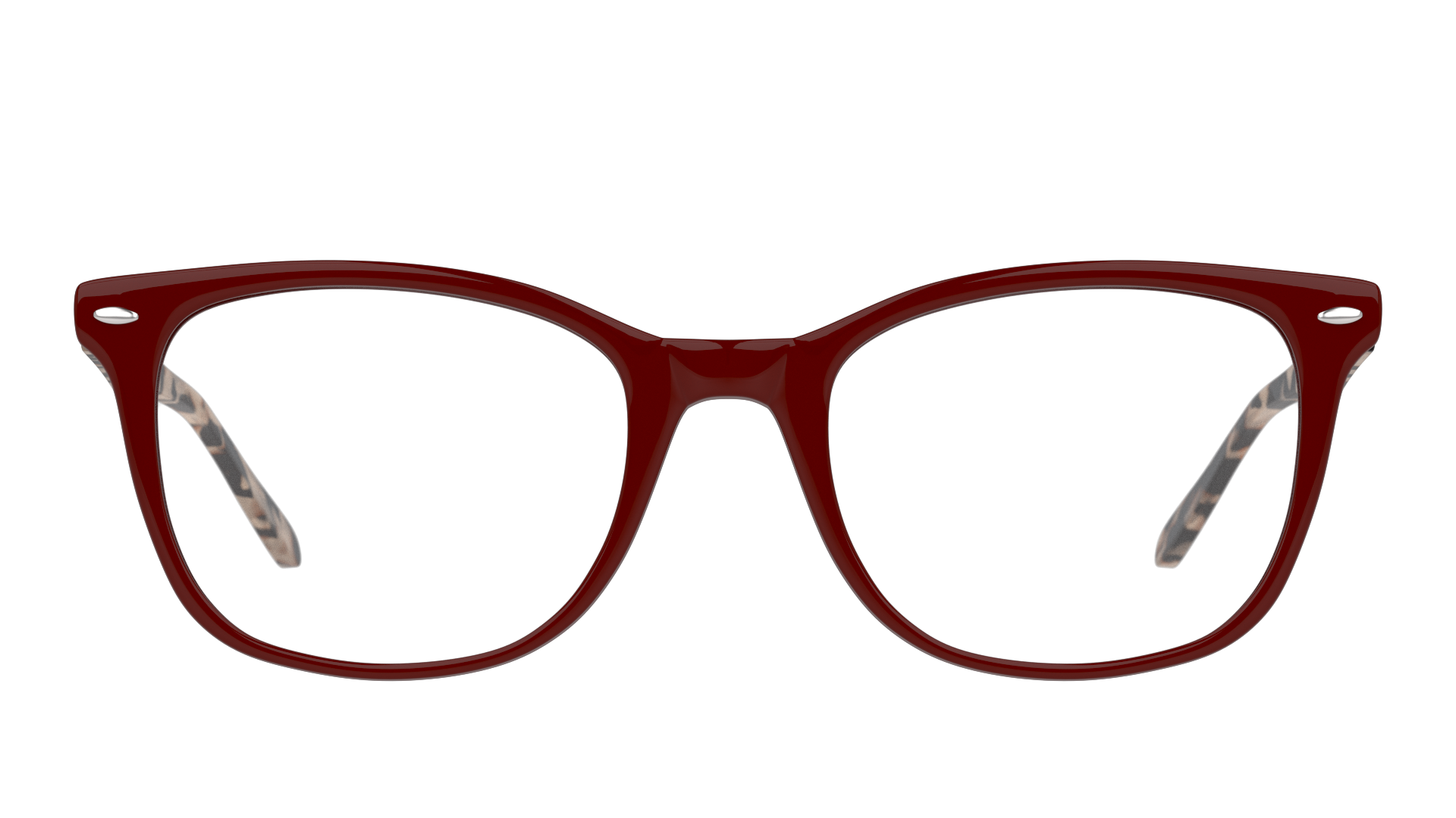 Front Unofficial UNOF0018 (RH00) Glasses Transparent / Red