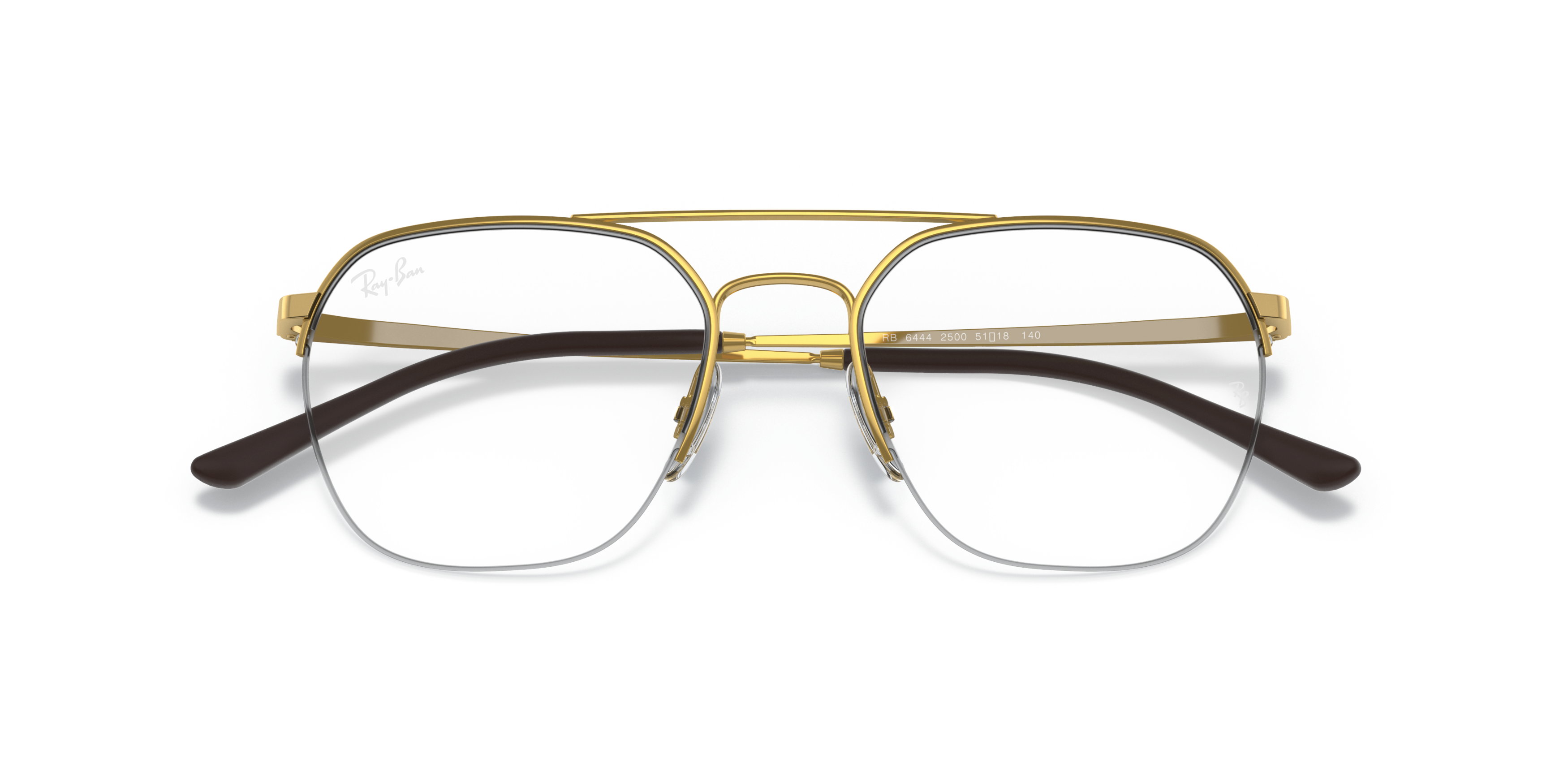 Folded Ray-Ban RX 6444 Glasses Transparent / Gold