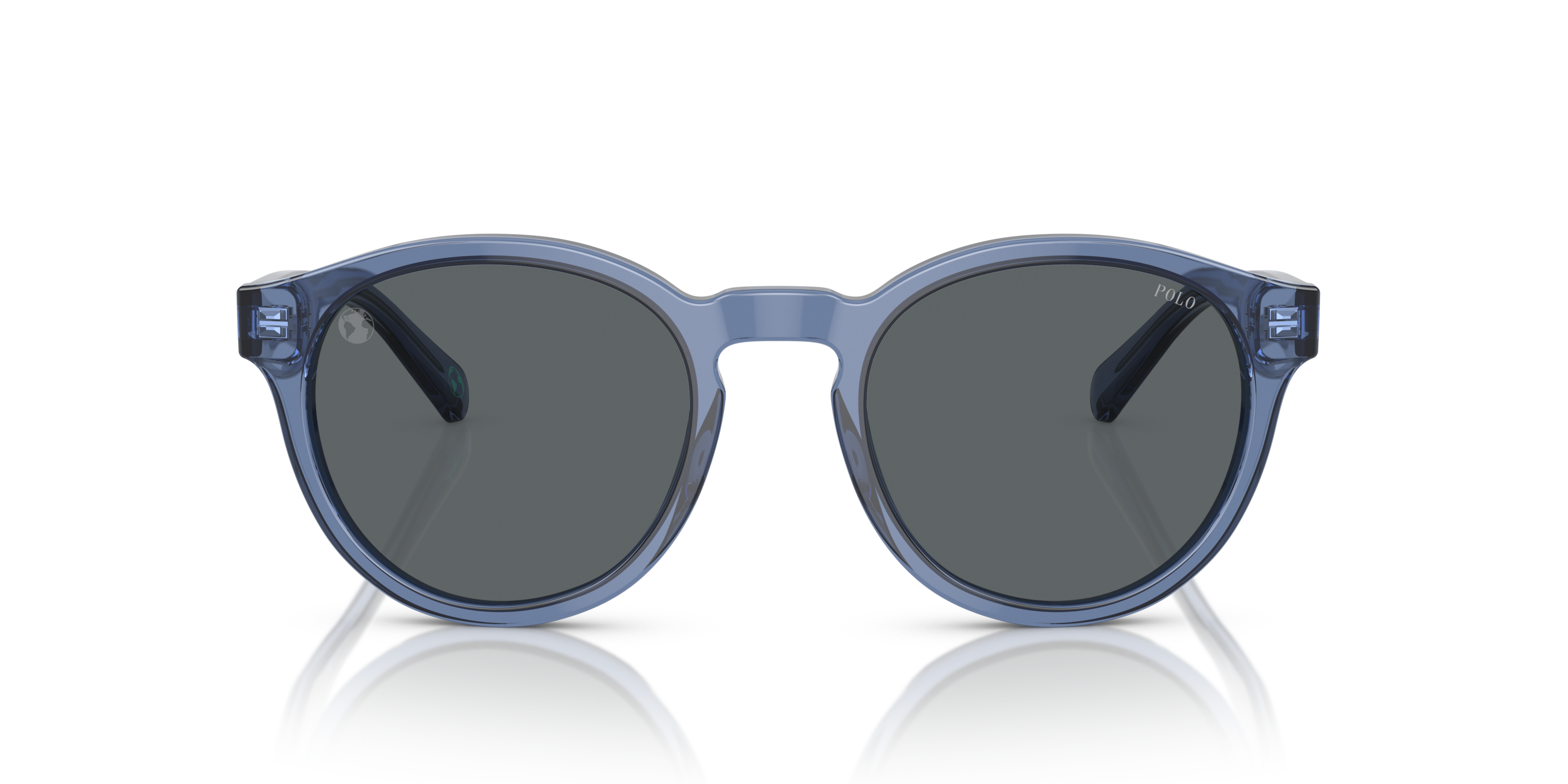 Front Polo Ralph Lauren PH 4192 Sunglasses Grey / Transparent, Blue