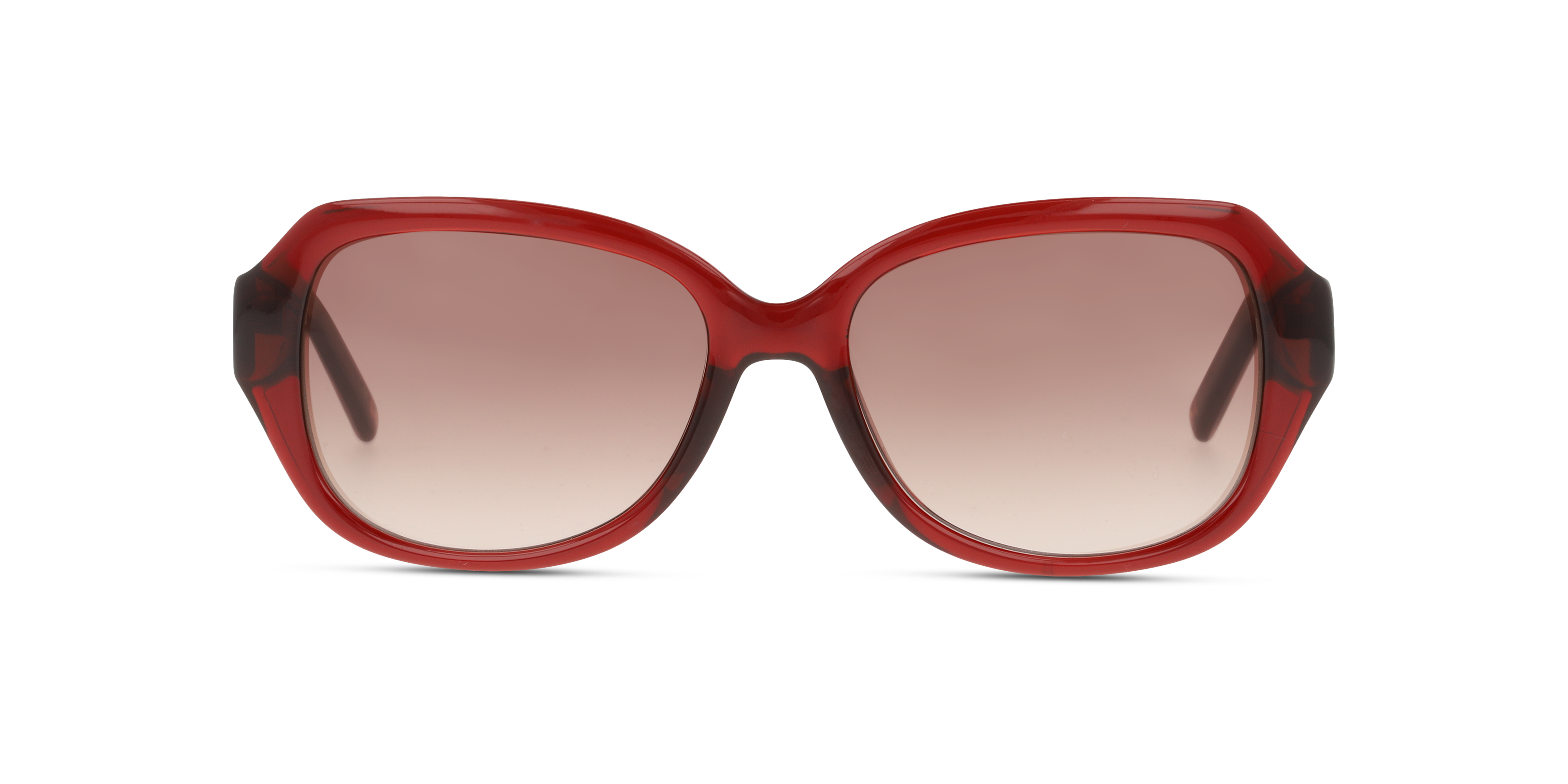 Front Ted Baker Mae TB 1606 (204) Sunglasses Brown / Transparent, Red