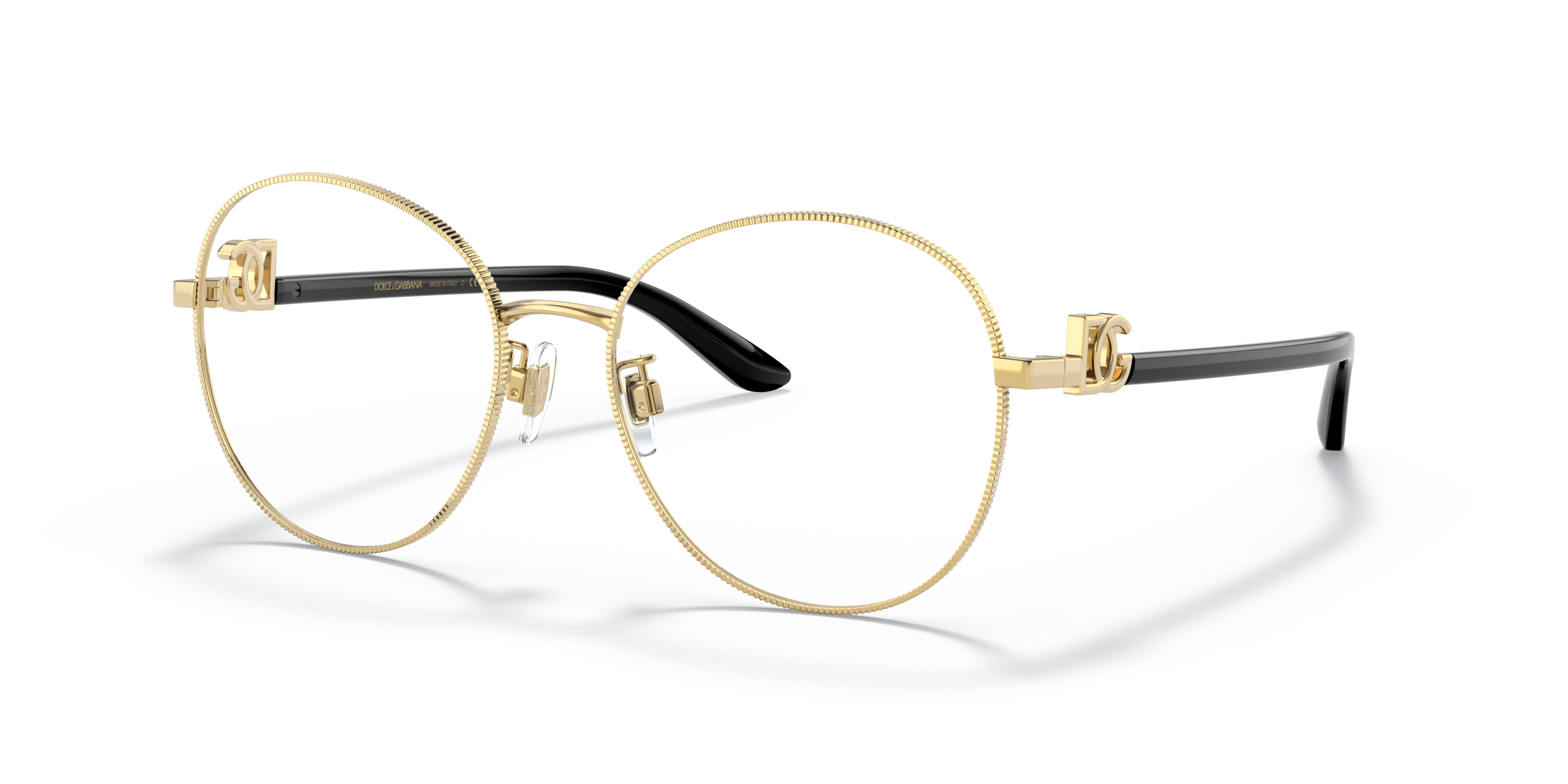 Angle_Left01 Dolce & Gabbana DG 1339 Glasses Transparent / Gold
