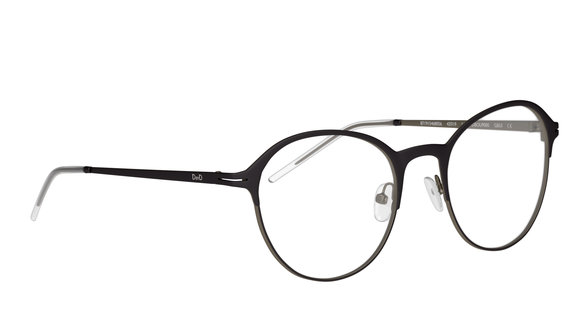 Angle_Right01 DbyD DB OU9000 (BB00) Glasses Transparent / Black