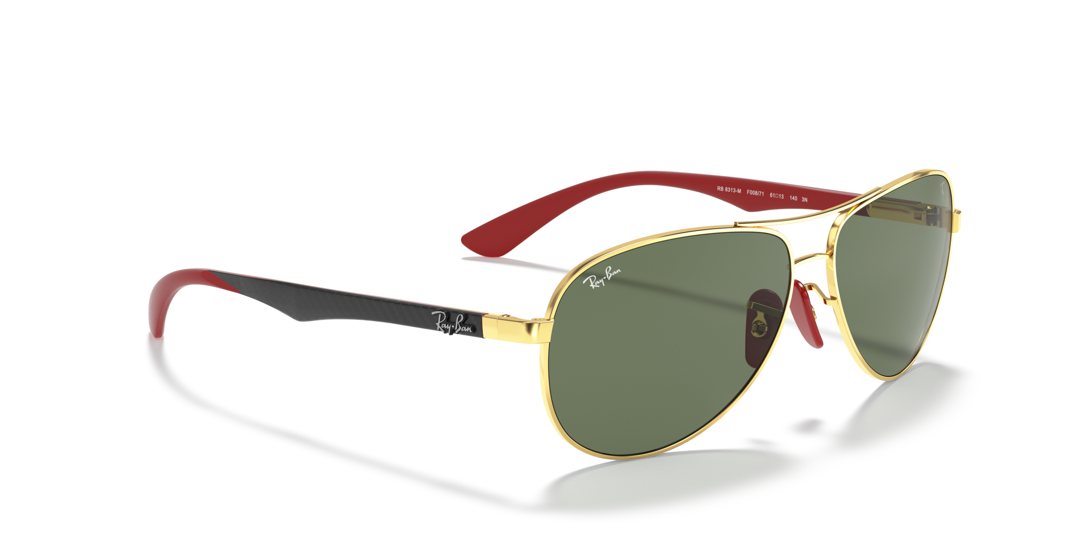 Angle_Right01 Ray-Ban RB 8313M (F00871) Sunglasses Green / Gold