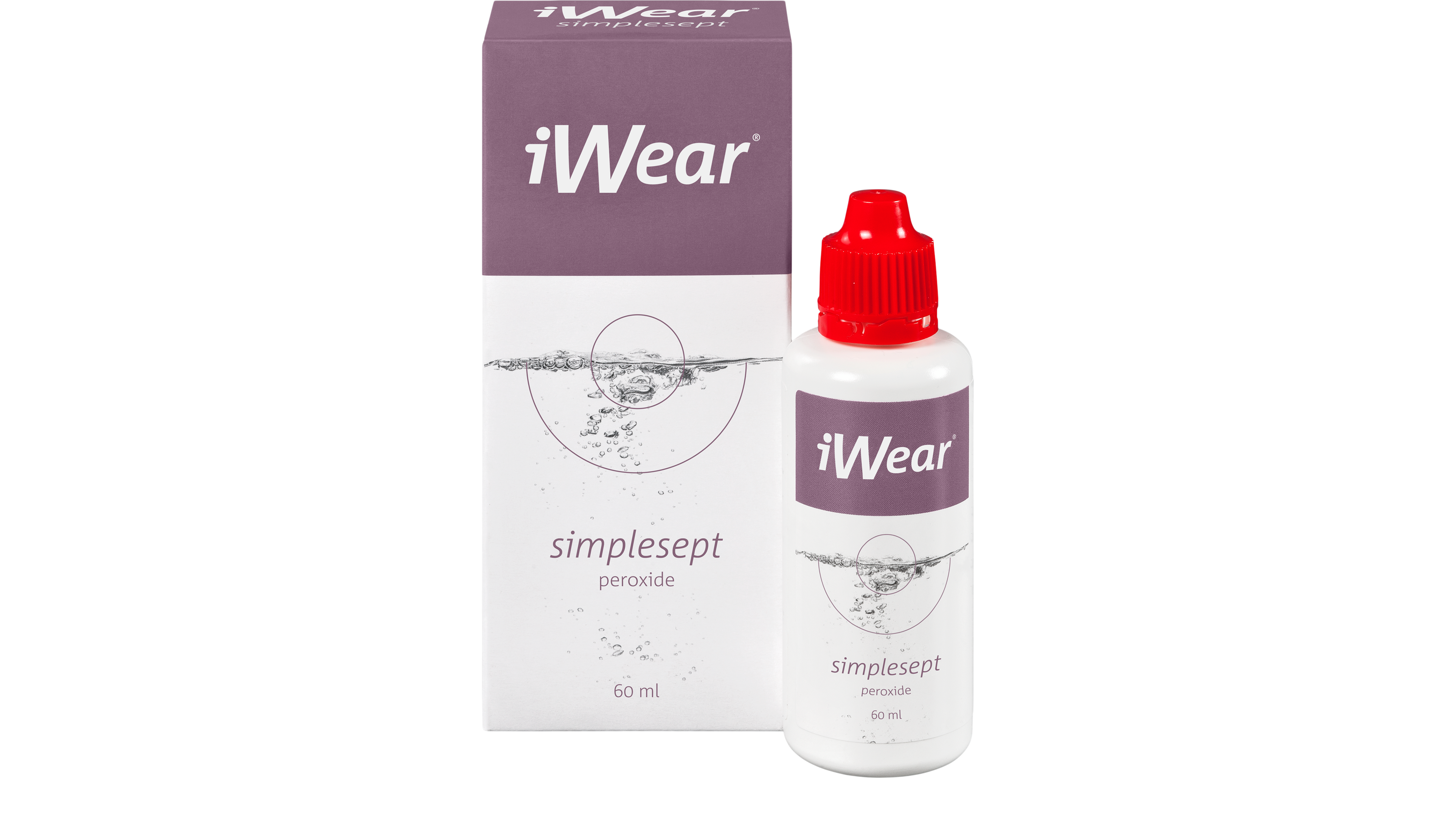 Front iWear iWear Simplesept 60ml Peróxido (Desinfeção e Limpeza) 60ml