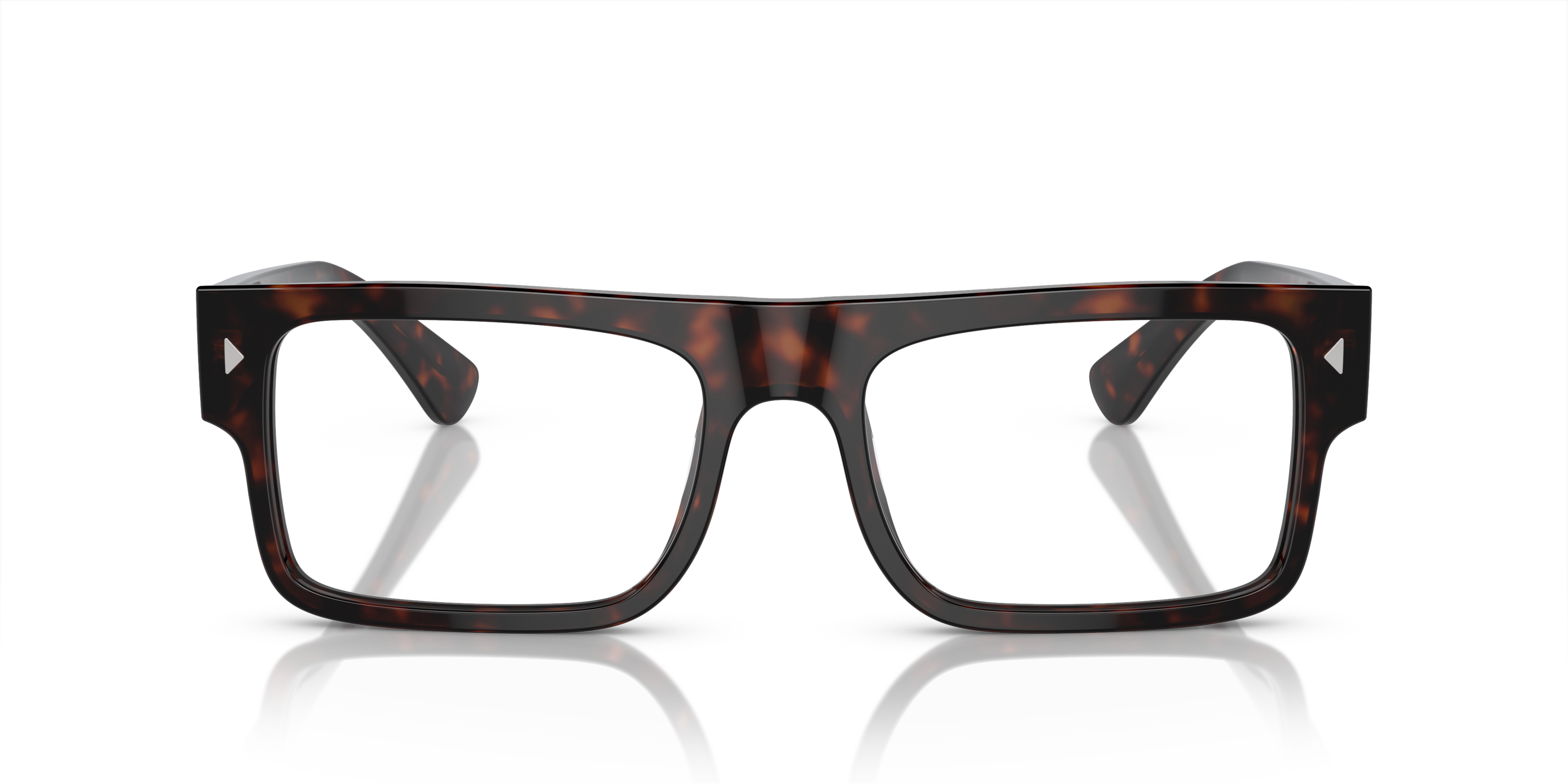 Front Prada PR A01V Glasses Transparent / Black