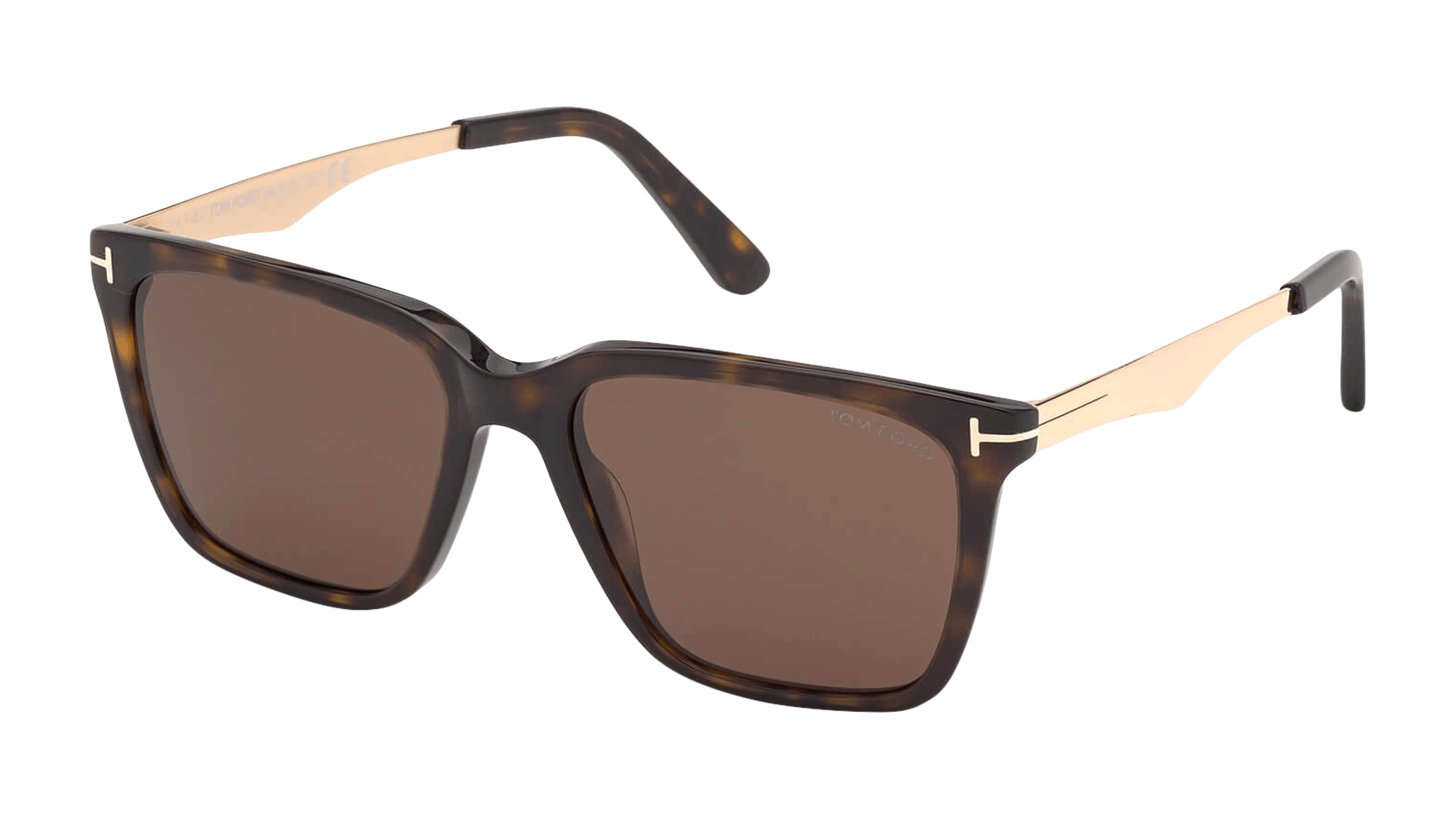 Angle_Left01 Tom Ford Garrett FT 862 (52E) Sunglasses Brown / Havana