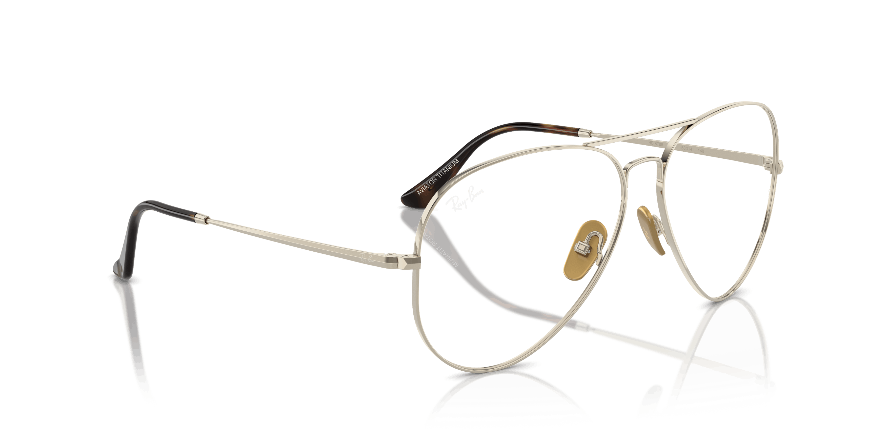 Angle_Right01, RAY-BAN Aviator Titanium Optics RX8789 1246