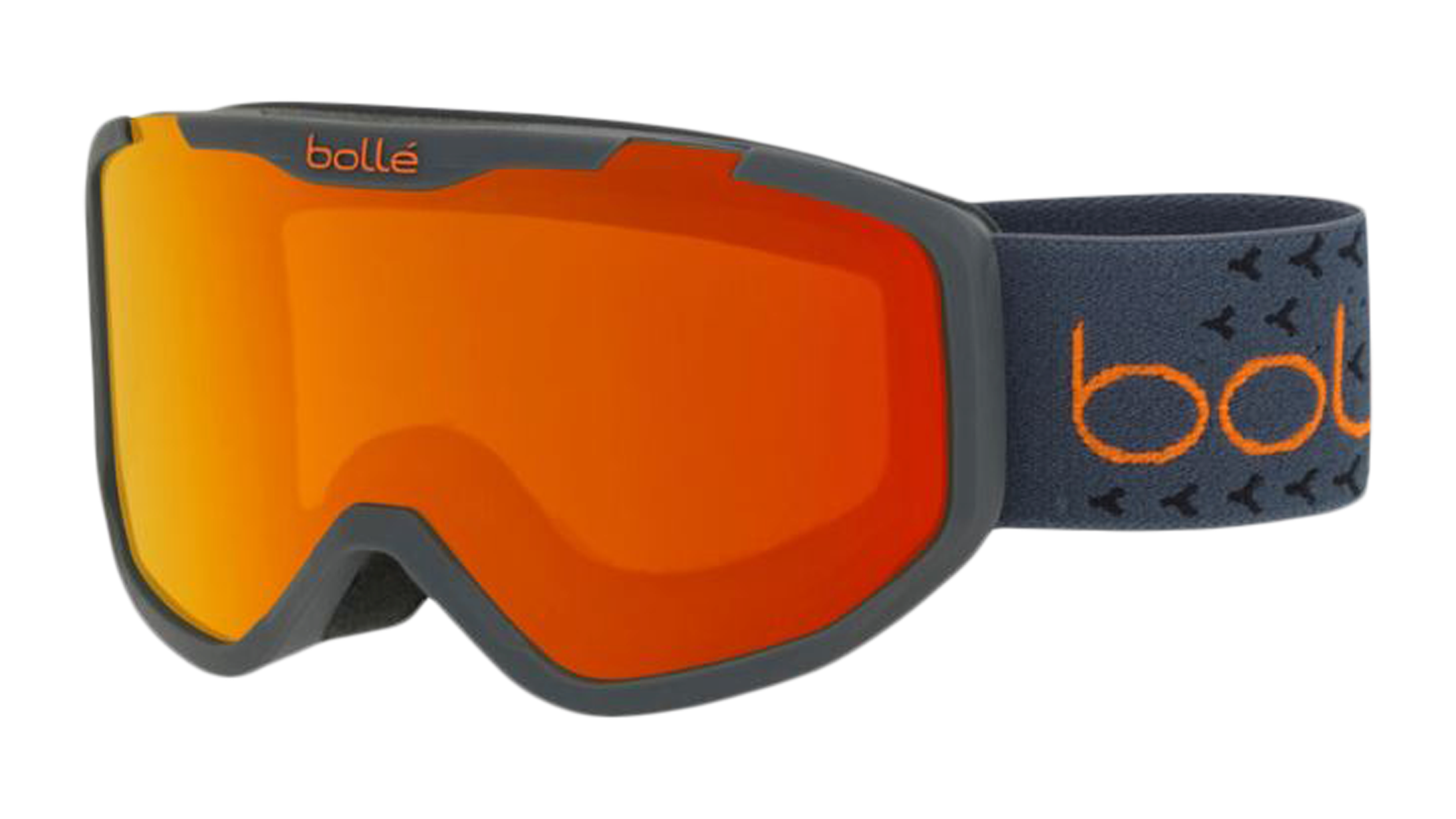 Angle_Left01 Bolle Rocket Plus Snow Goggles Orange / Black