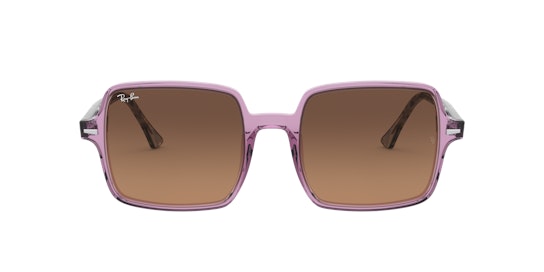 Ray-Ban Square II RB 1973 (128443) sunglasses Brown / Purple
