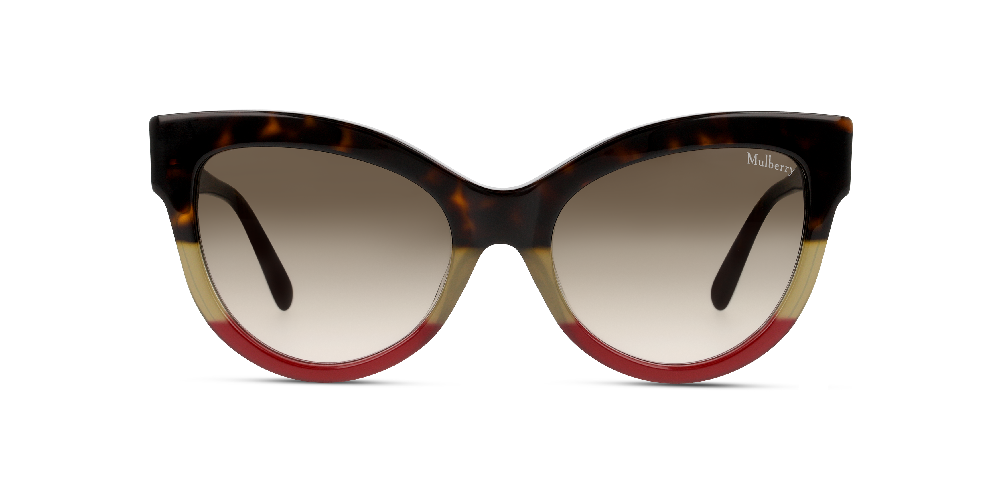 Front Mulberry SML032V (722) Sunglasses Brown / Havana