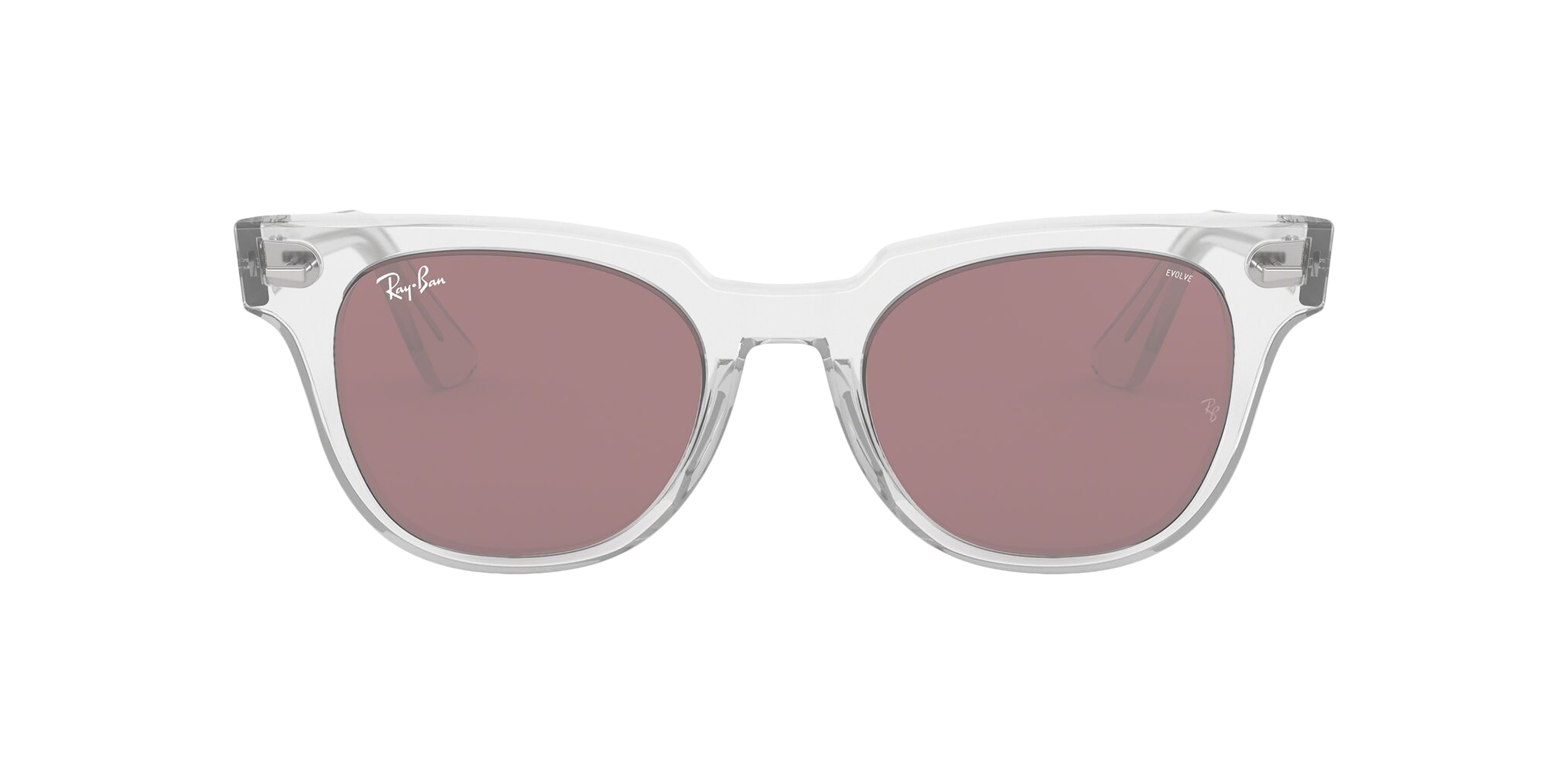 Front Ray-Ban Meteor Washed Evolve RB2168 912/Z0 Paars / Transparant