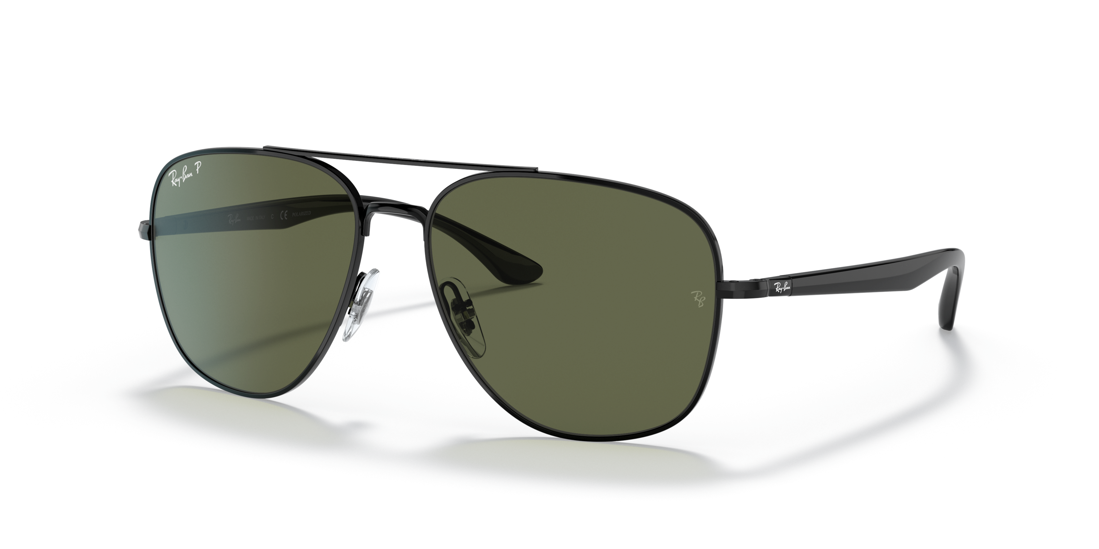 Angle_Left01 Ray-Ban RB 3683 Sunglasses Green / Black