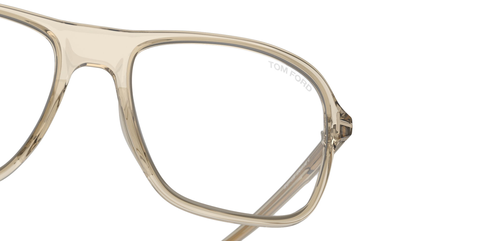 Detail01 Tom Ford FT 5806-B Glasses Transparent / Brown