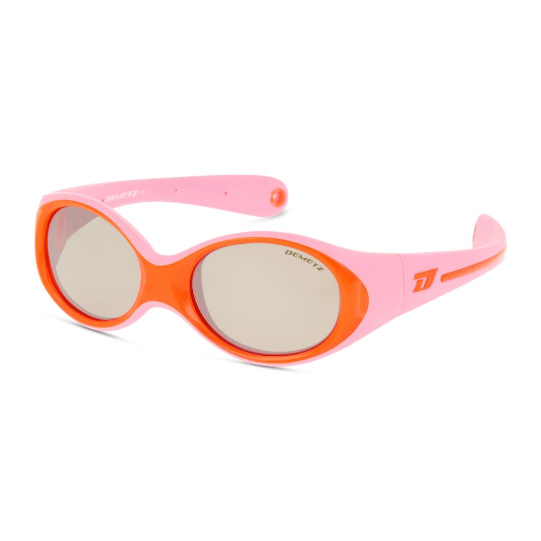 Demetz Mini-clip Lunettes de Soleil Enfant - Rose - Possibilité de verres correcteurs - Adaptable à