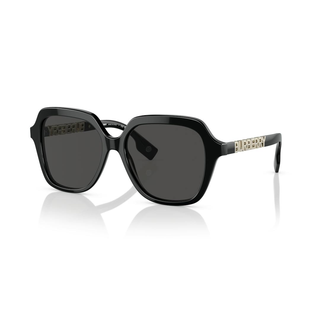 Burberry BE4389 Lunettes de Soleil Femme - Carrée Noir - Possibilité de verres correcteurs - Adaptab