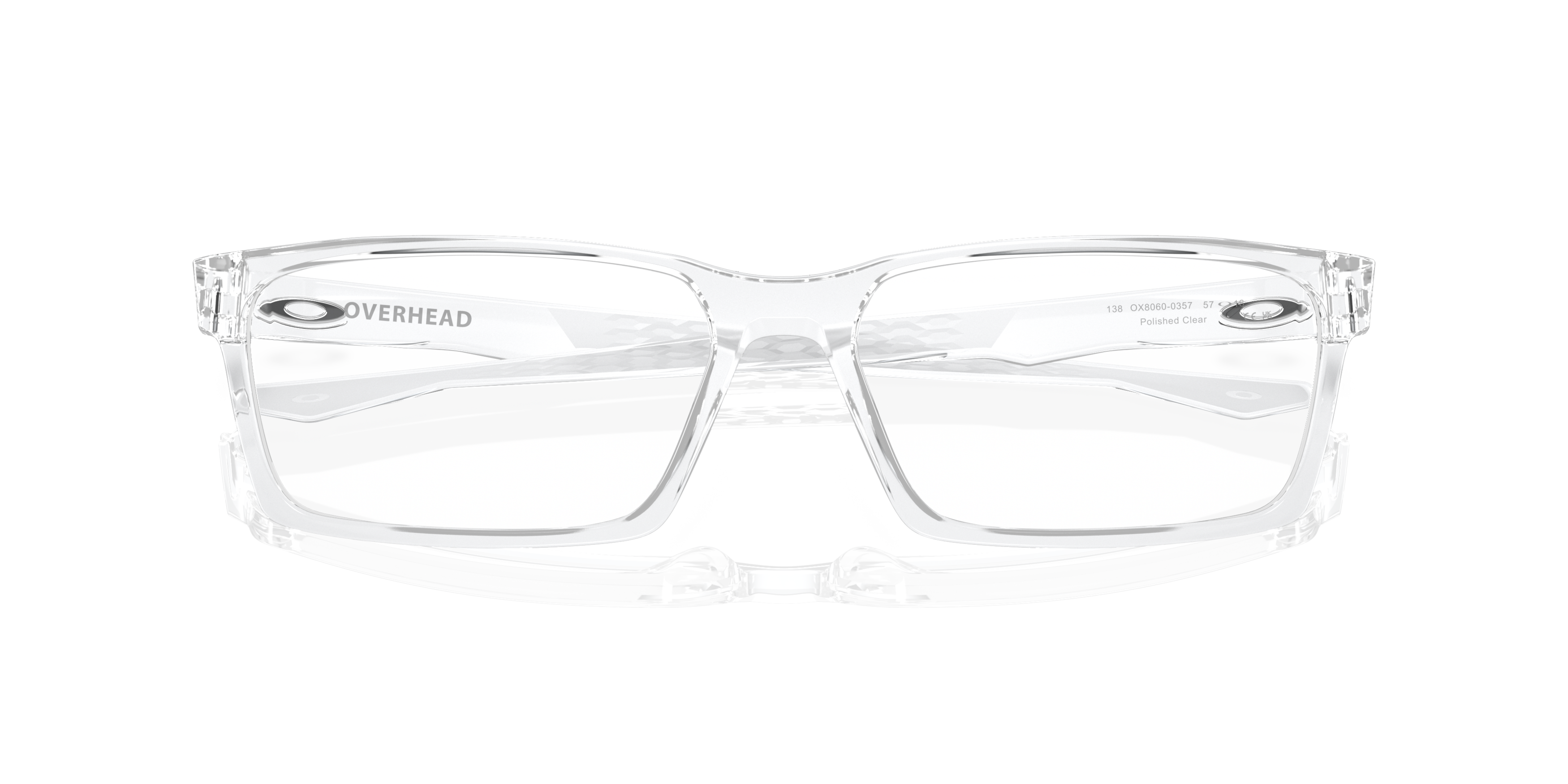 Folded Oakley Overhead OX 8060 Glasses Transparent / Black