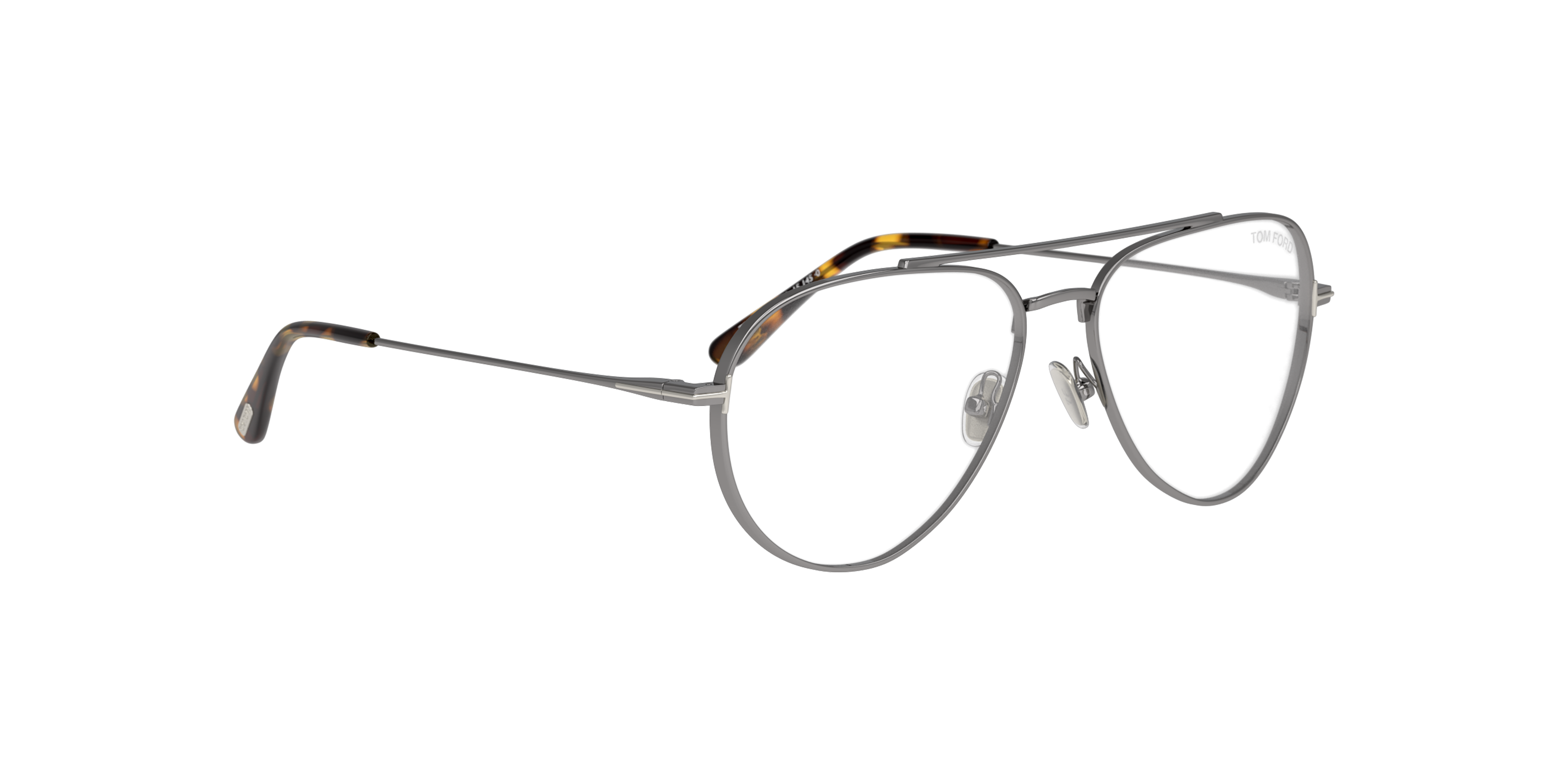 Angle_Right01 Tom Ford FT 5800-B (008) Glasses Transparent / Grey