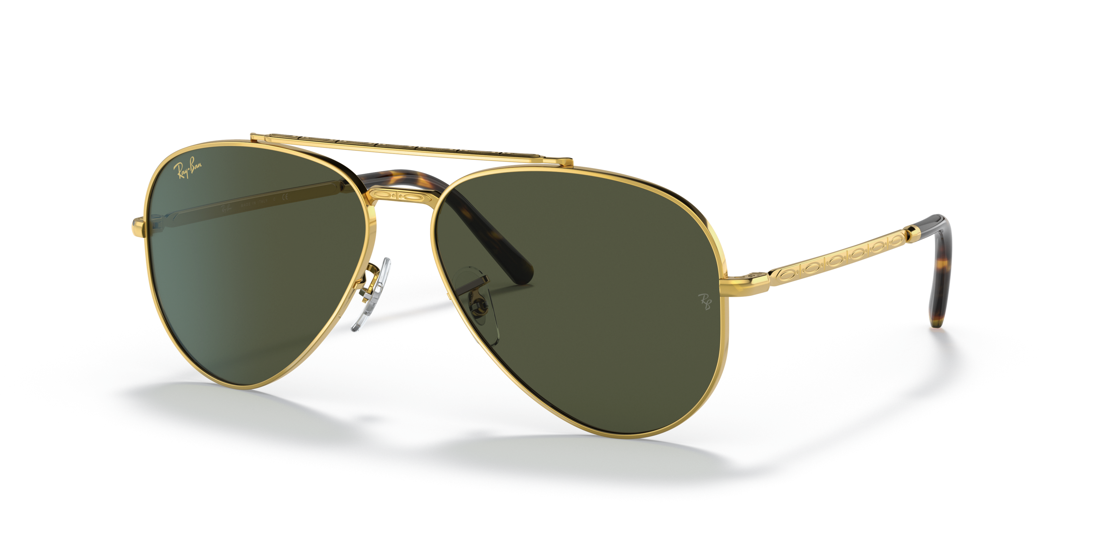 Angle_Left01 Ray-Ban 0RB3625 919631 Verde / Oro
