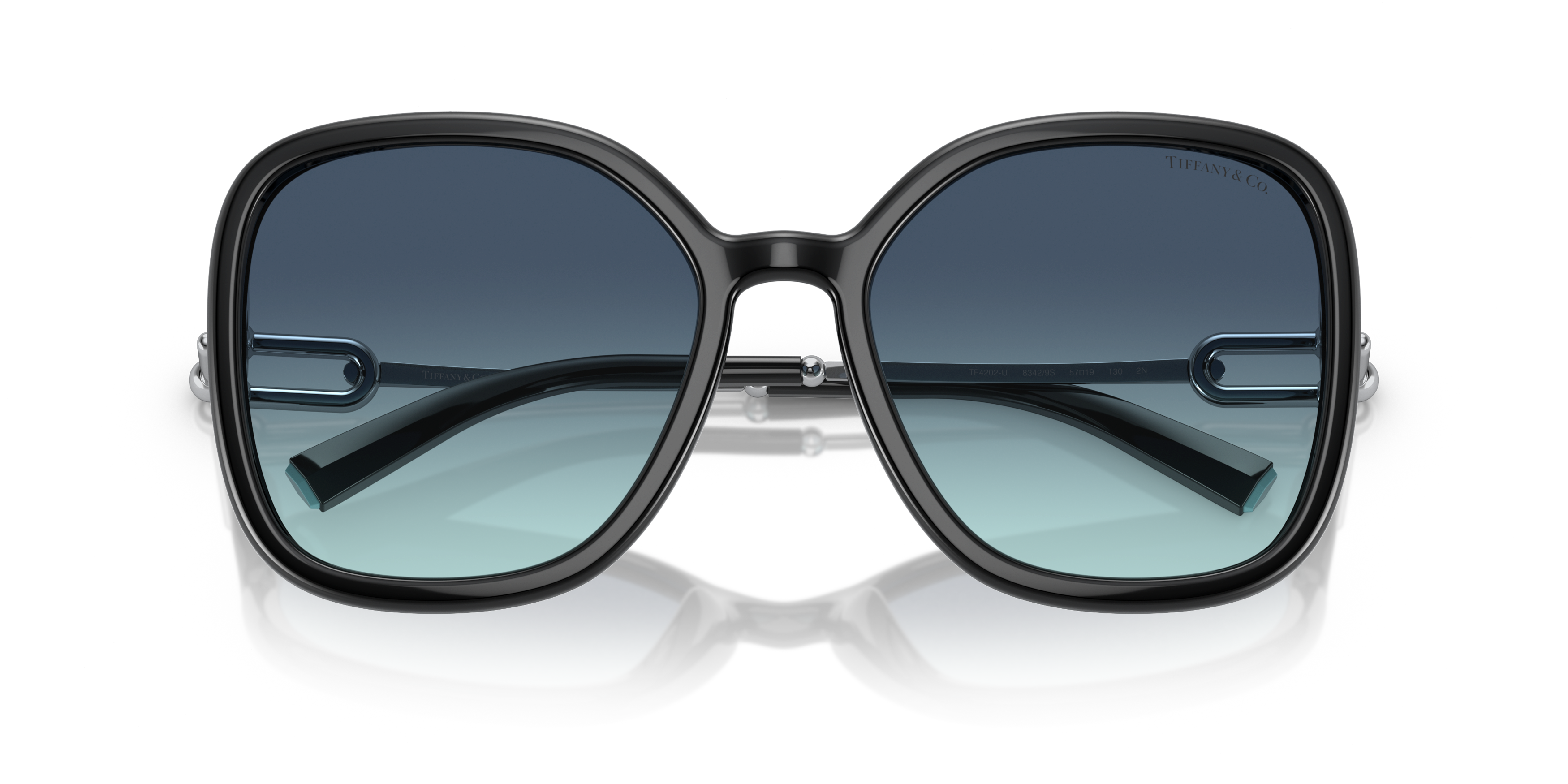 Folded Tiffany & Co TF 4202U Sunglasses Blue / Black