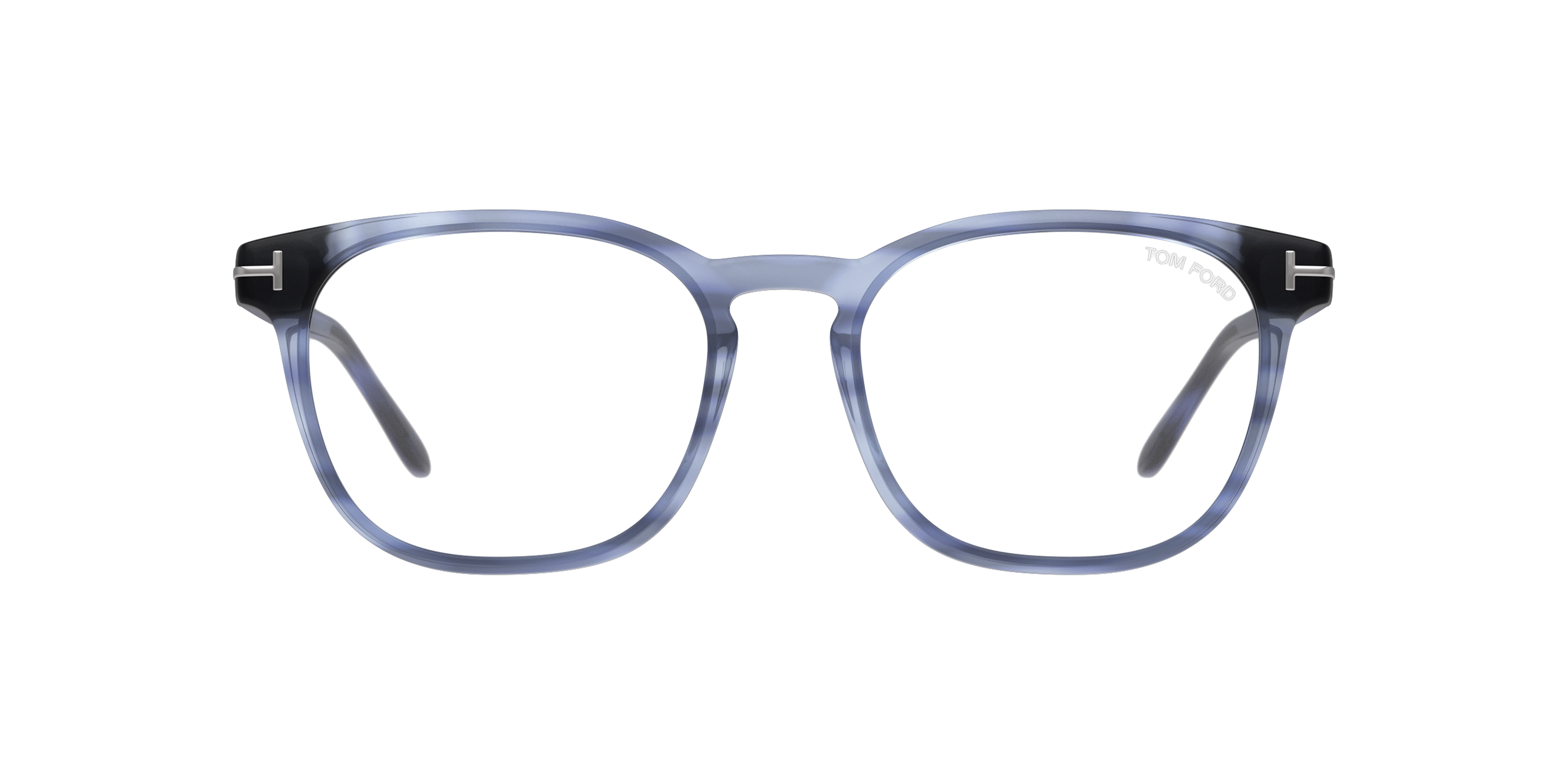Front Tom Ford FT5868-B Glasses Transparent / Transparent, Blue