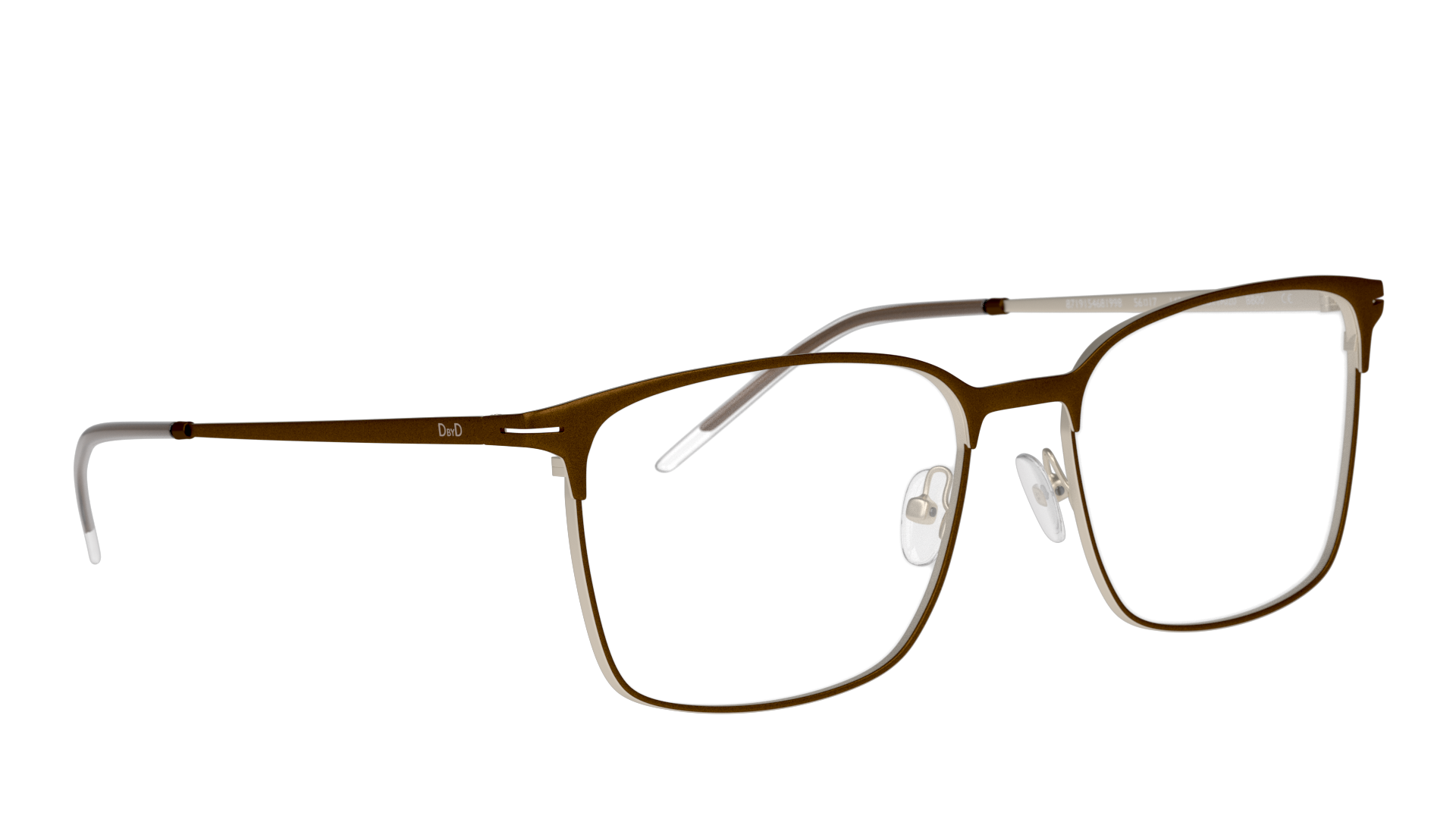 Angle_Right01 DbyD Titanium DB OM9020 (Large) (NN00) Glasses Transparent / Brown