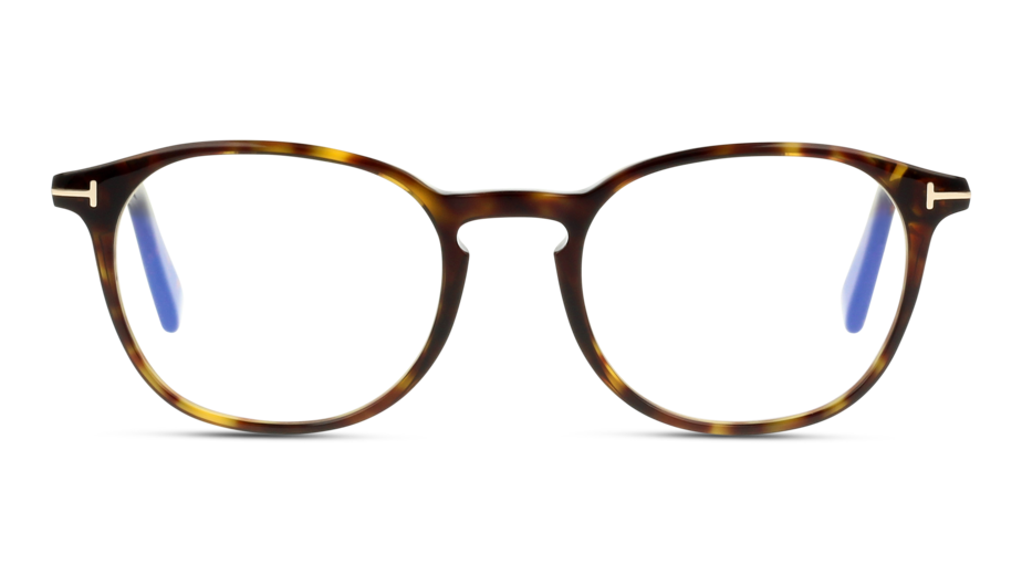 Front Tom Ford FT 5583-B (052) Glasses Transparent / Tortoise Shell