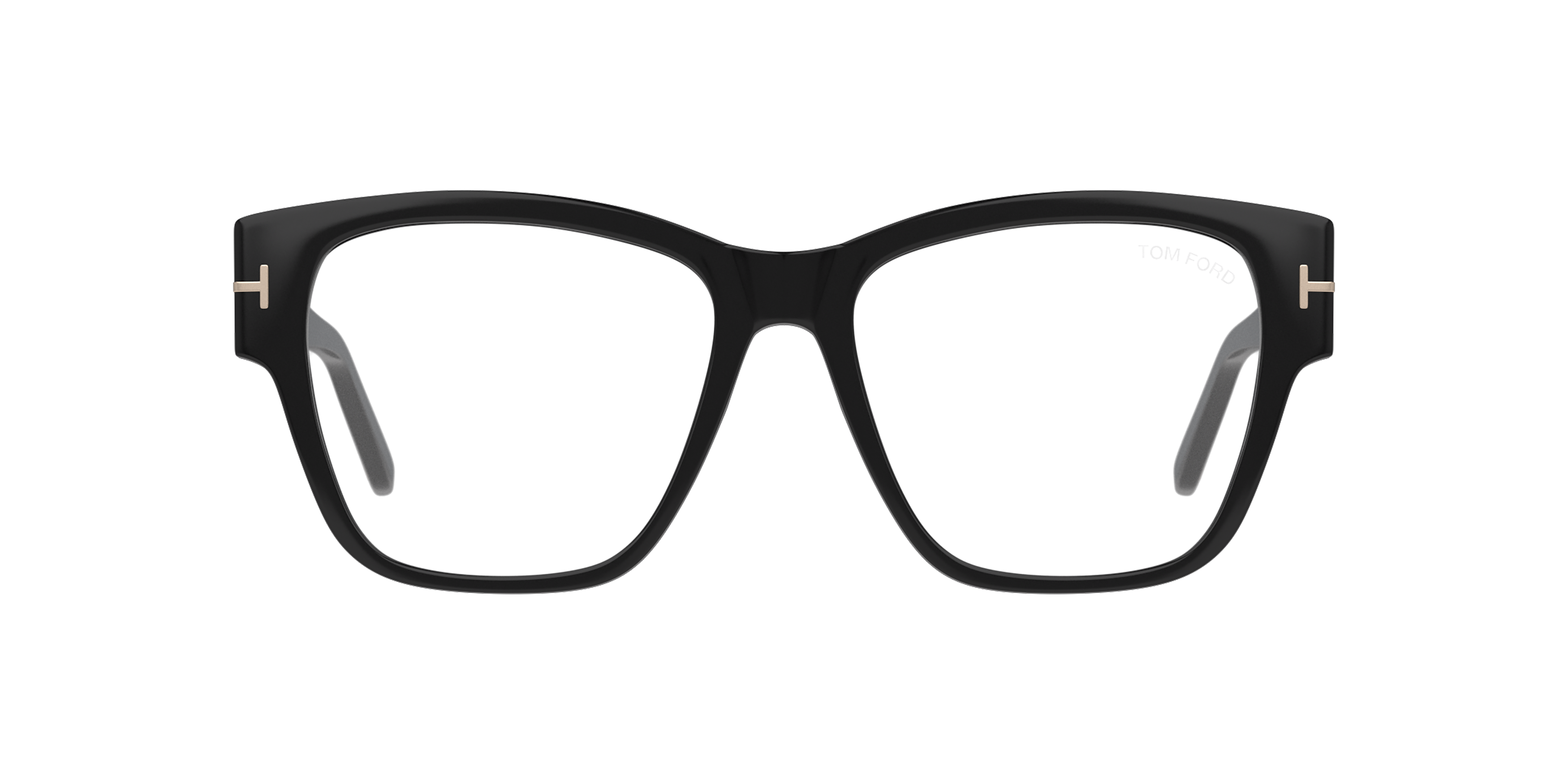 Front Tom Ford FT 5745-B Glasses Transparent / Black