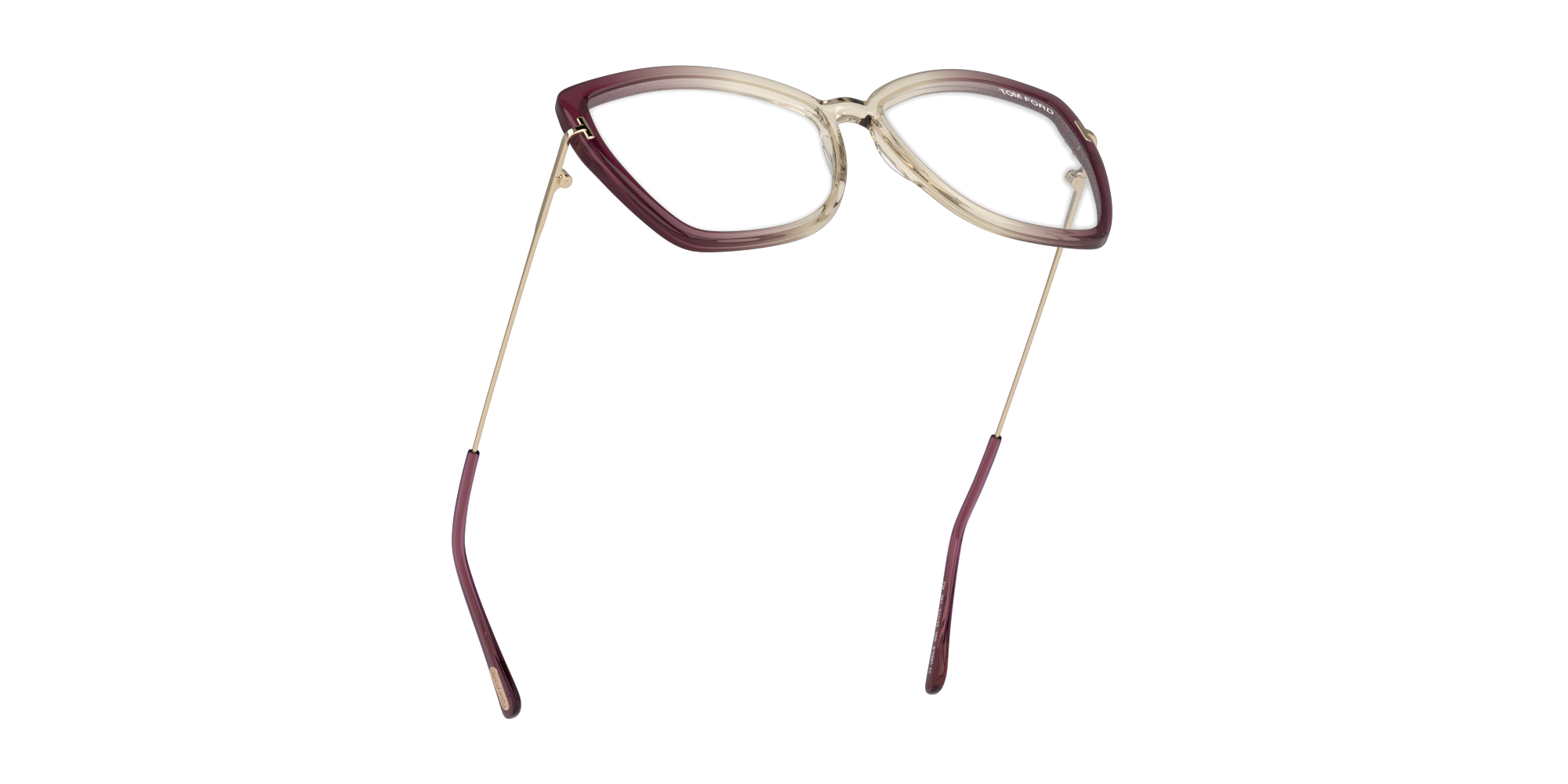Bottom_Up Tom Ford FT 5882-B Glasses Transparent / Brown