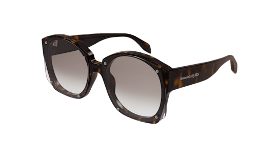 Alexander McQueen AM 0334S (002) Sunglasses Brown / Havana
