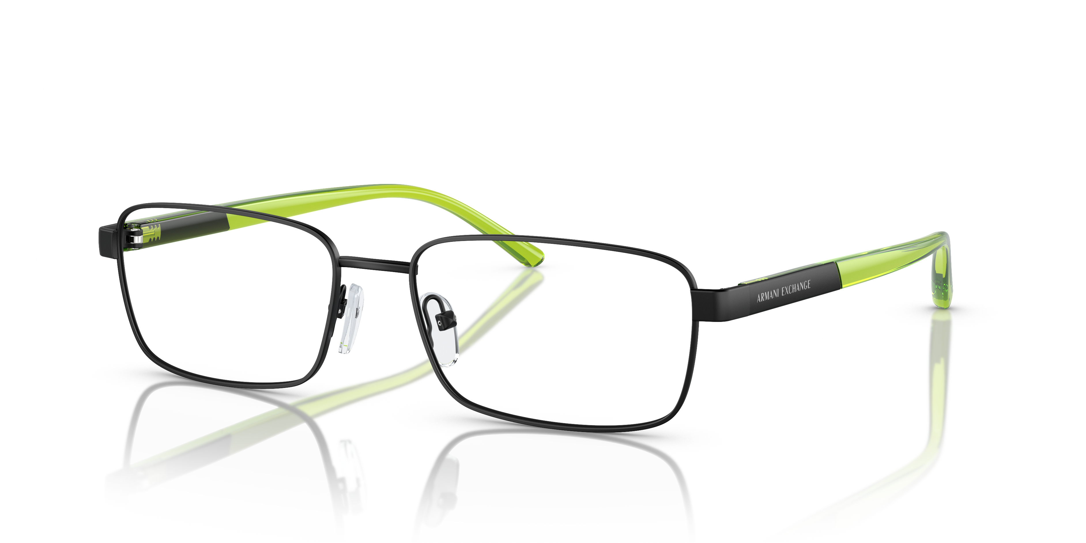 Angle_Left01 Armani Exchange AX 1050 Glasses Transparent / Black